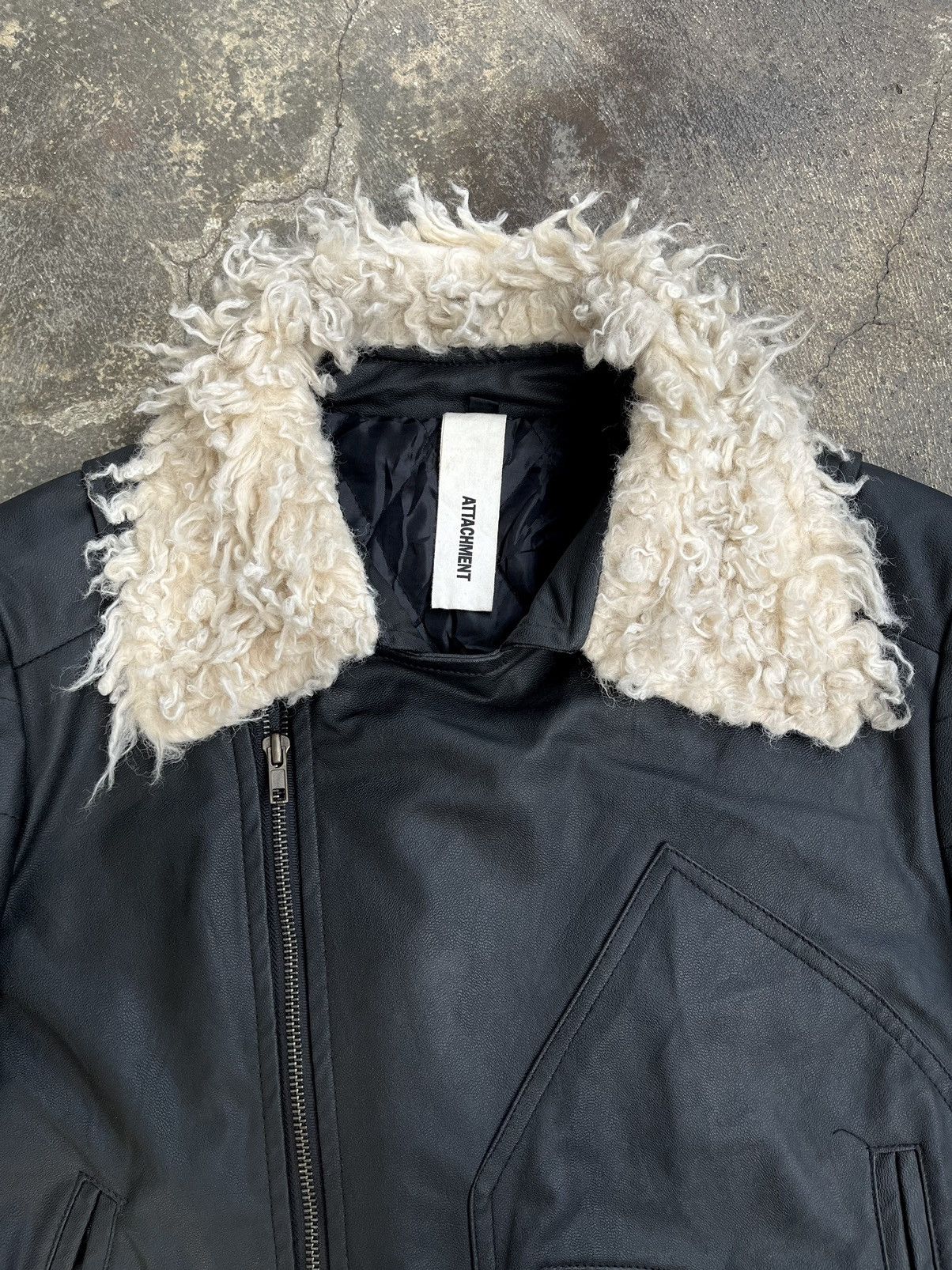 Isamu Katayama Backlash JAPANESE ATTACHMENT FUR BIKERS LEATHER JACKET GOTHIC PUNK Size US S / EU 44-46 / 1 - 7 Thumbnail