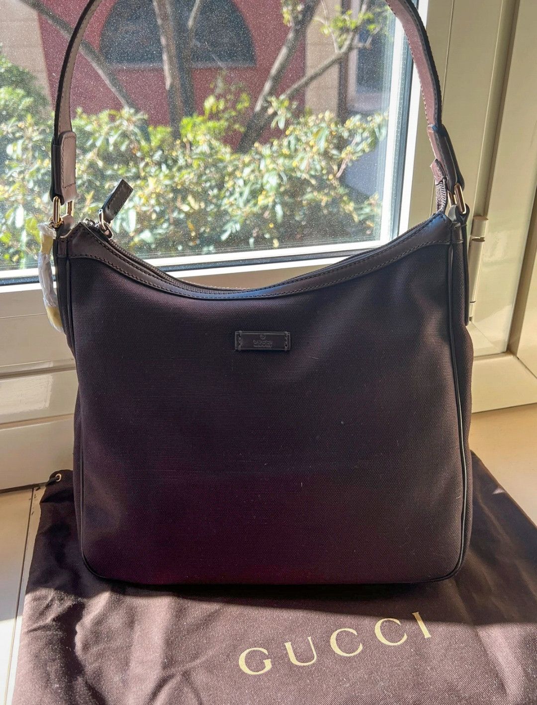 Gucci Gucci shoulder bag in brown canvas Size ONE SIZE - 3 Thumbnail