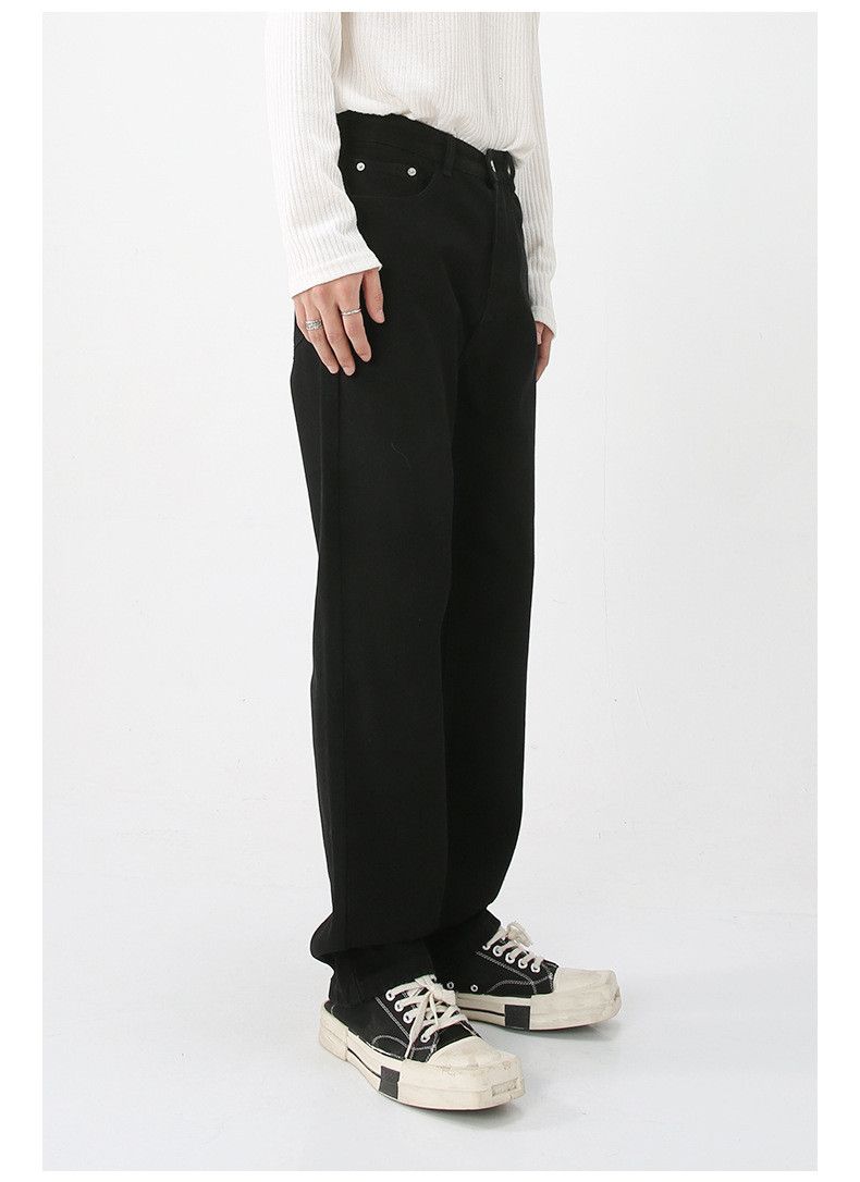Japanese Brand × Jean Japanese black vintage washed straight jeans Size US 32 / EU 48 - 4 Thumbnail