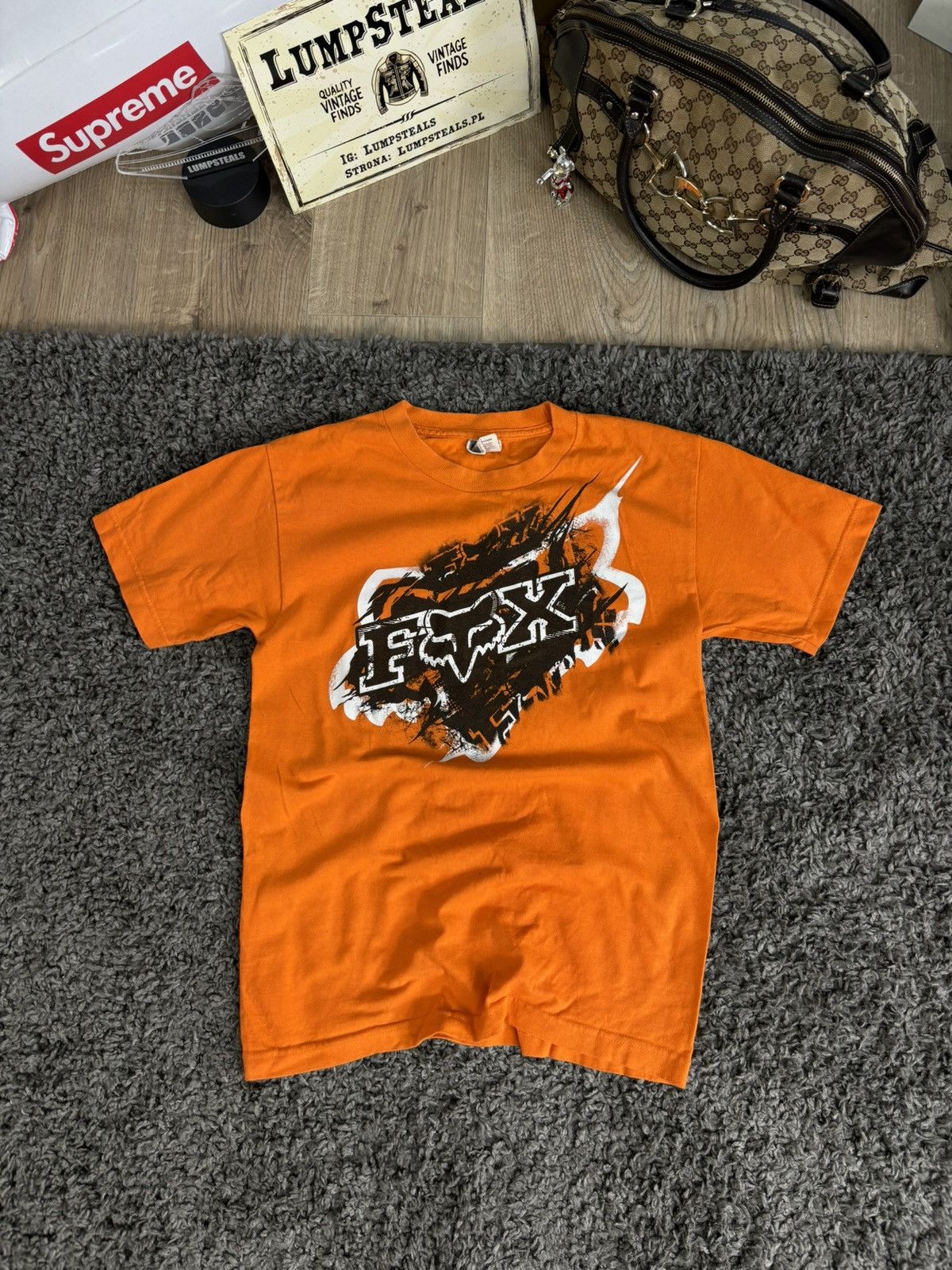 Affliction × Fox Racing × Vintage Crazy Y2K Fox Racing Tee Grunge Skater Affliction Hip Hop Size US S / EU 44-46 / 1 - 1 Thumbnail
