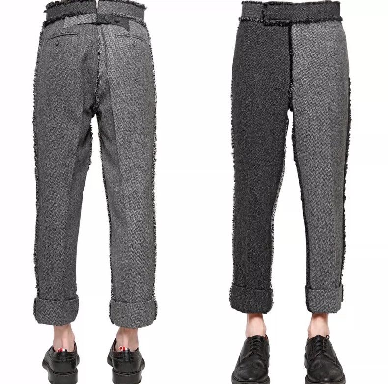 Thom Browne Thom Browne size0 Patchwork woolen men's trousers Size 36R - 8 Thumbnail
