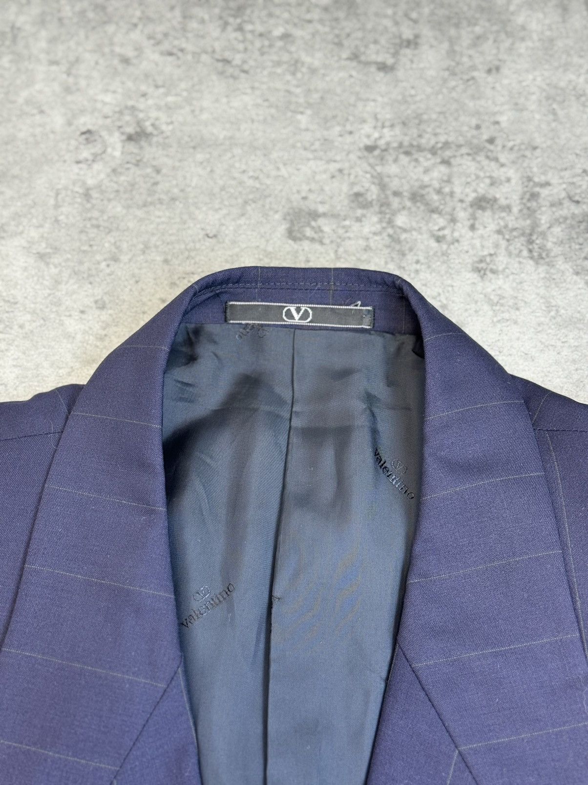 Valentino Valentino Double Breasted Pinstripe Wool Suit Vintage 90s Size 54R - 11 Thumbnail