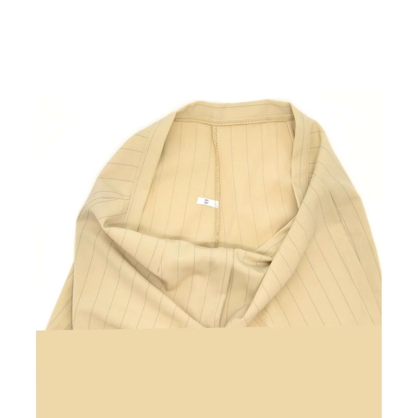 Vintage VINTAGE Womens Trousers Beige Classic Straight Suit 2XL W34 L29 IT 50 Size 40" / US 18 - 3 Thumbnail