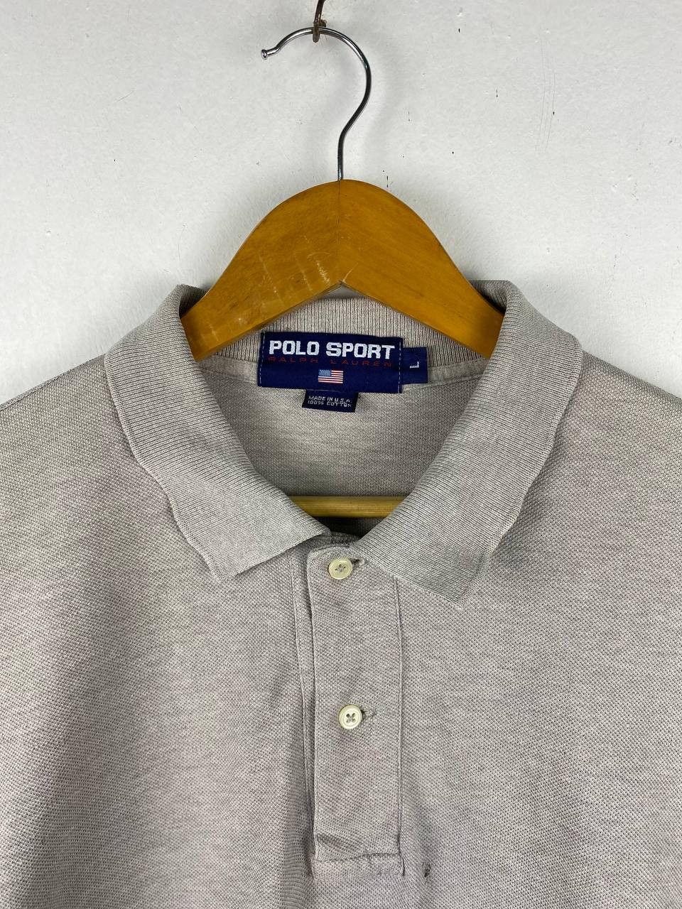 Polo Ralph Lauren vintage polo sport ralph lauren usa polo tee distressed Size US L / EU 52-54 / 3 - 6 Thumbnail