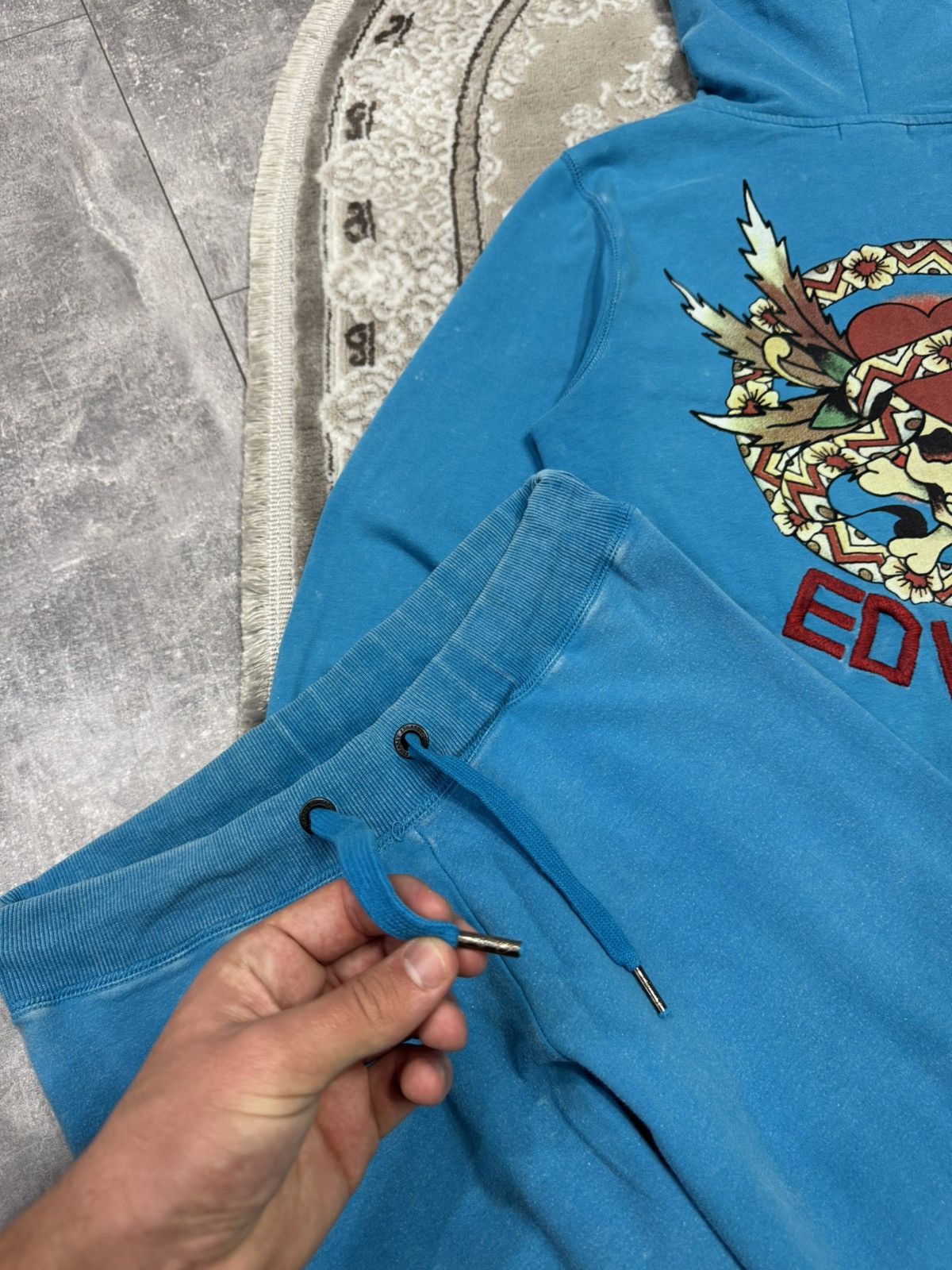 Ed Hardy Vintage Y2k Ed Hardy Suit(Pants+Zip Sweatshirt) Japanes 90’s Size L / US 10 / IT 46 - 8 Thumbnail