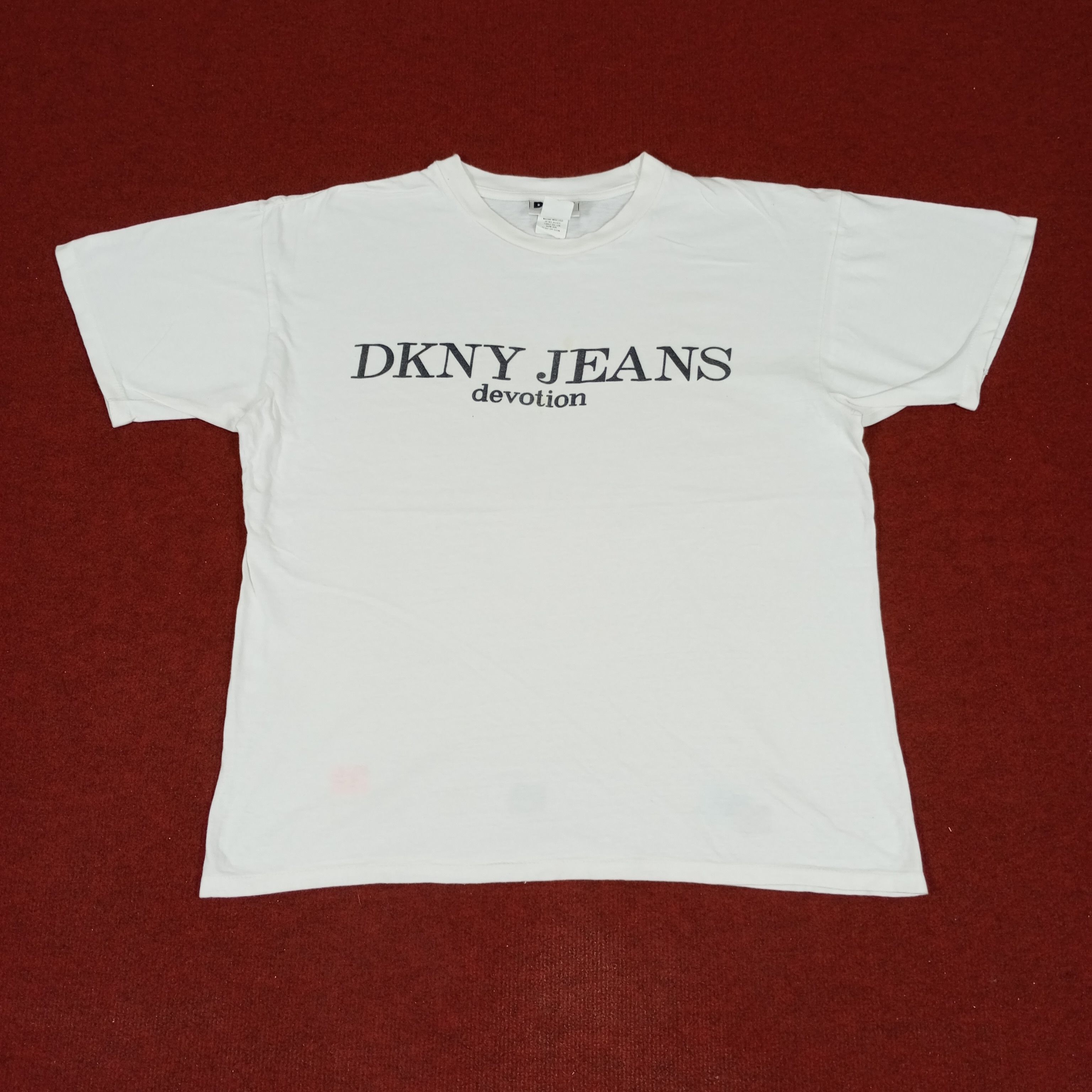 DKNY × Vintage DKNY Jeans Streetwear Style Vintage Tshirt Size US XL / EU 56 / 4 - 1 Thumbnail