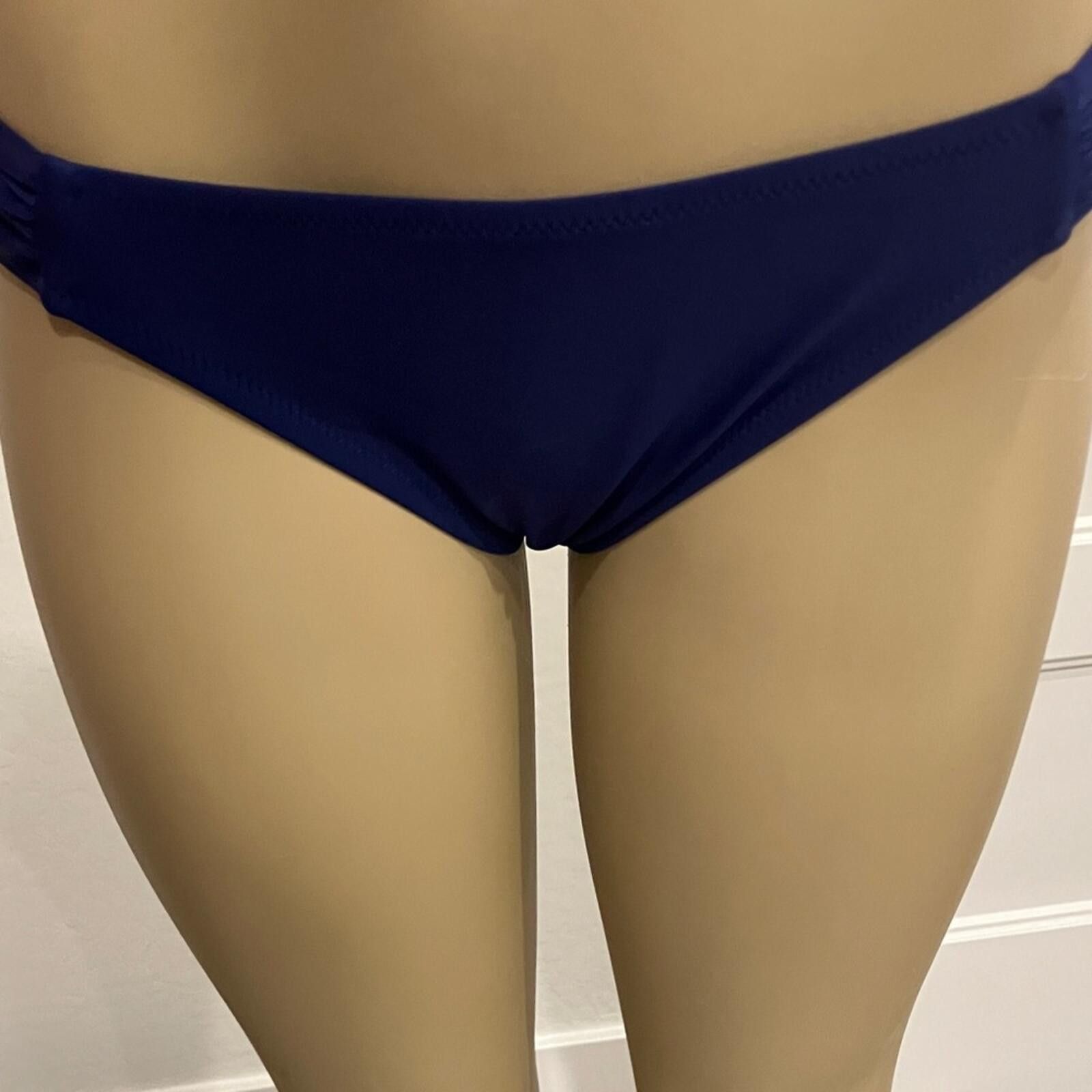 Other NWT Profile By Gottex Navy Flounce Bikini Set Size ONE SIZE - 9 Thumbnail