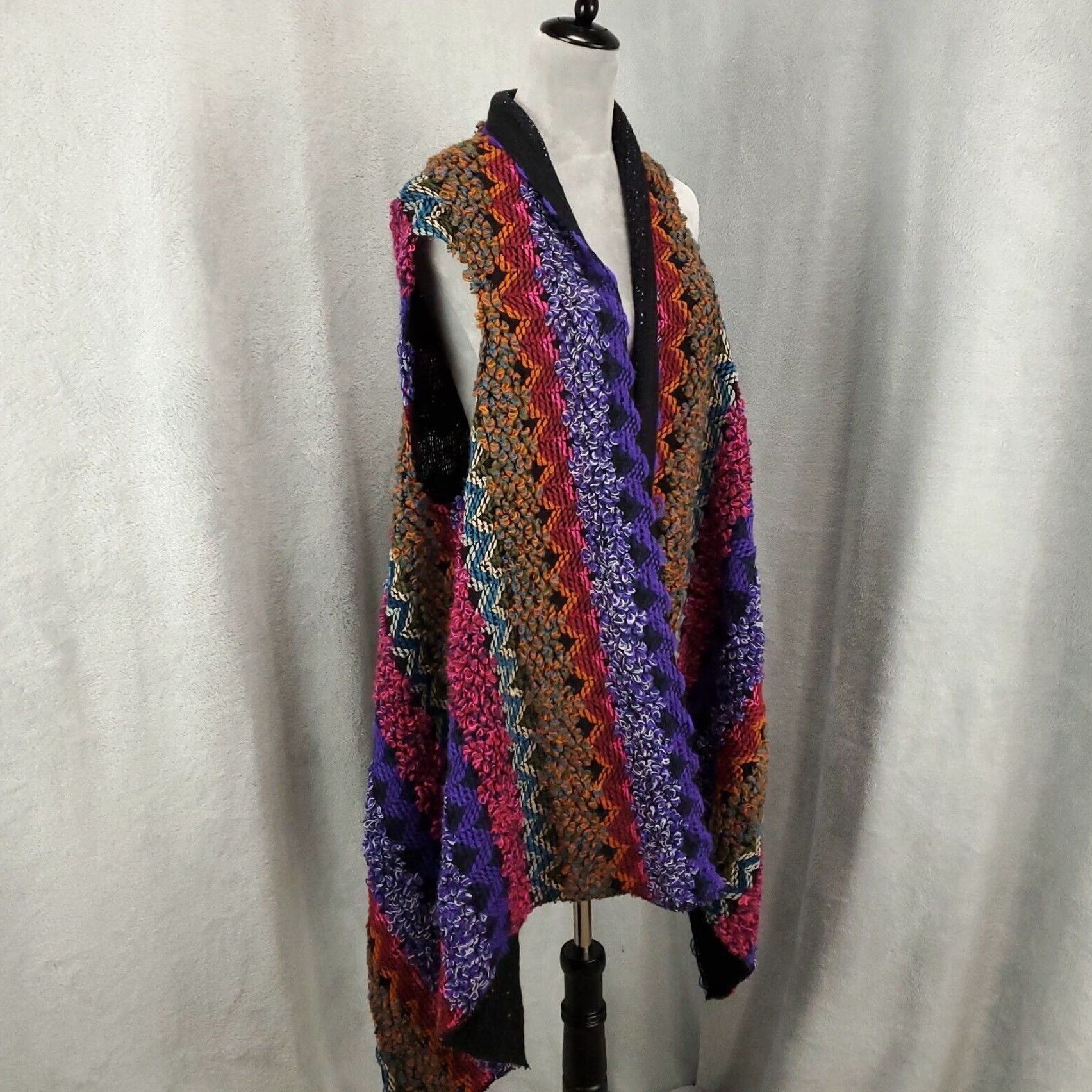 Soft Surroundings Soft Surroundings Cardigan Sweater One Size Boho Artsy Sleeveless Open Front Vintage No Size ONE SIZE - 2 Thumbnail