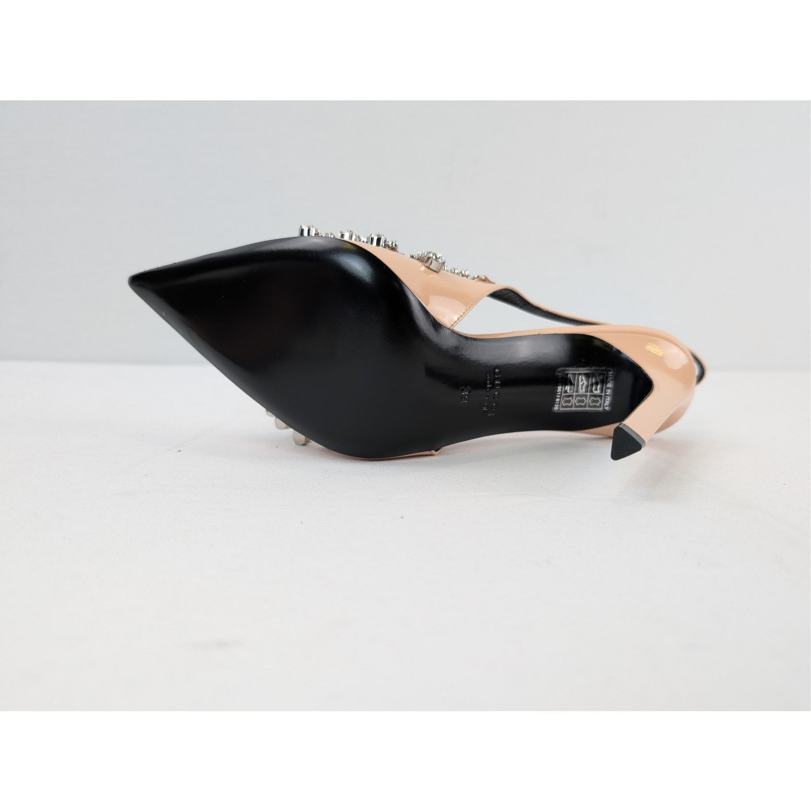 Gucci o1rshd1 Vernice crystal patent leather slingback pump Sandal Size US 9 / IT 39 - 13 Thumbnail