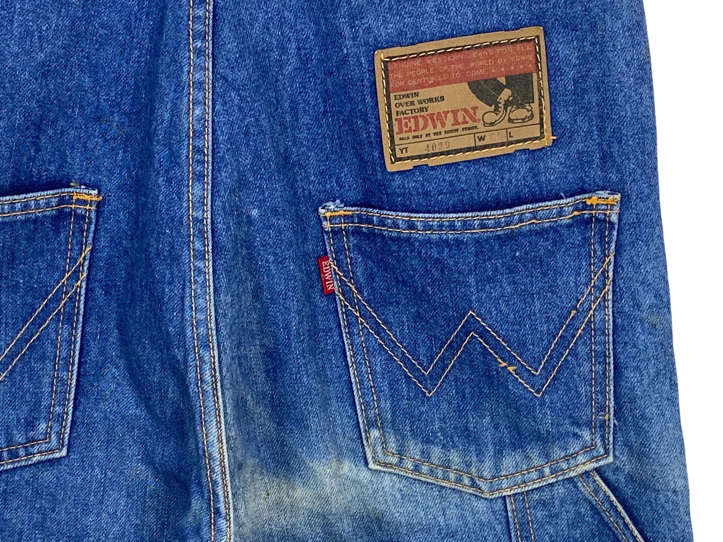 Edwin Edwin Overalls Hickory Workwear Bib Overalls Size US 28 / EU 44 - 9 Thumbnail