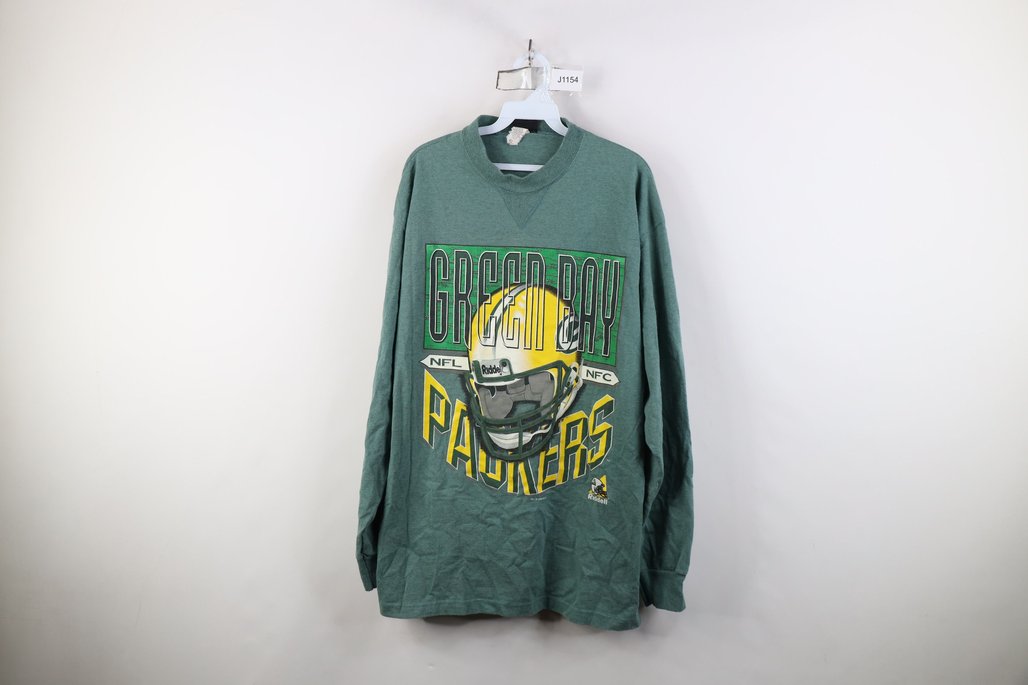 Vintage Vintage 90s Green Bay Packers Football Long Sleeve T-Shirt Size US XL / EU 56 / 4 - 1 Thumbnail