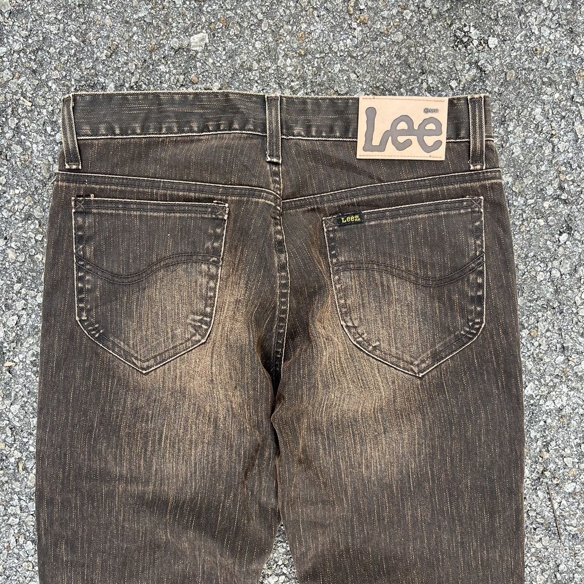 Japanese Brand Flared Lee Jeans Clawmark Faded Brown Bootcut Pants Size US 32 / EU 48 - 11 Thumbnail