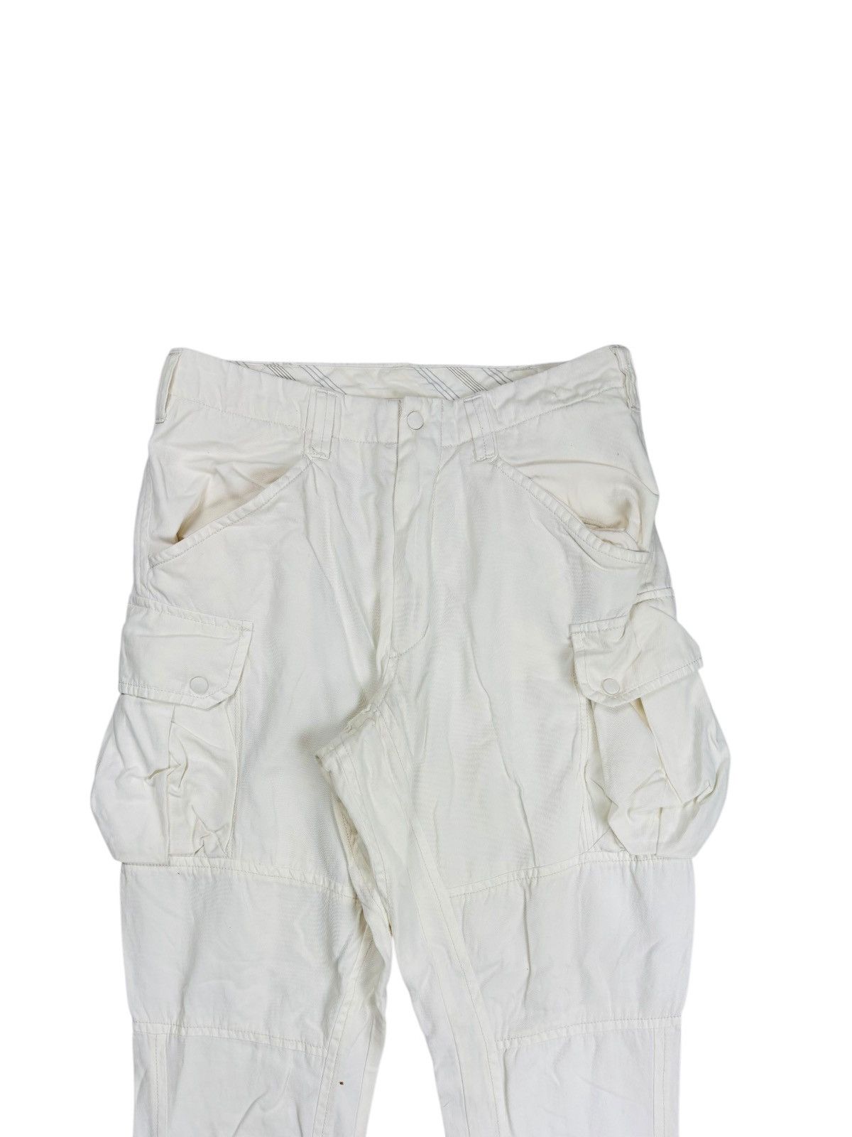 Yasuyuki Ishii 08 Sircus - "SAMPLE" Apocalypse White Cargo Pants Size US 30 / EU 46 - 4 Thumbnail