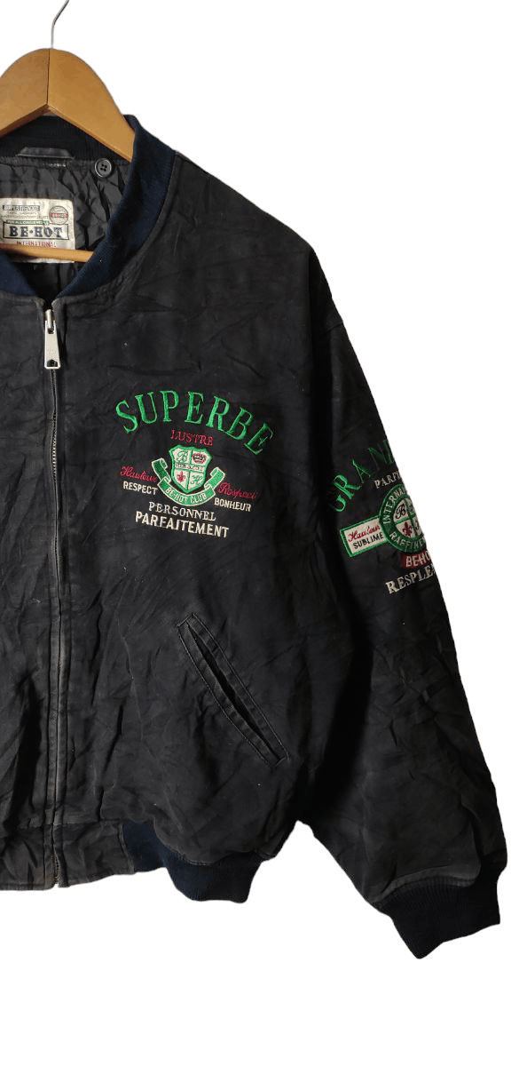 Vintage VINTAGE BE HOT SUPERBE BOMBER JACKET Size US L / EU 52-54 / 3 - 8 Thumbnail