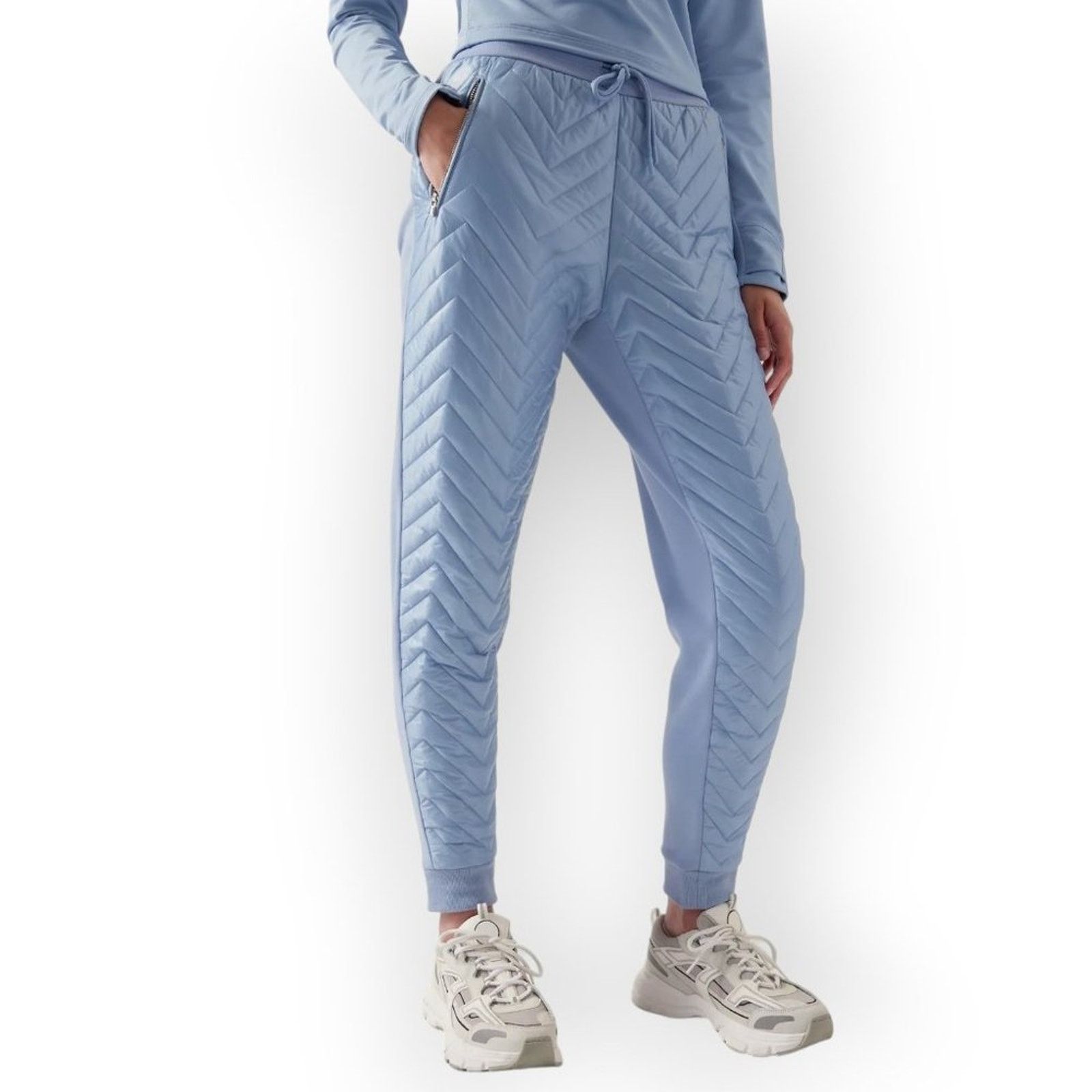Athleta Athleta Apres Ski Down Jogger Heron Blue NWT Size 12 Size 34" / US 12 / IT 48 - 1 Thumbnail