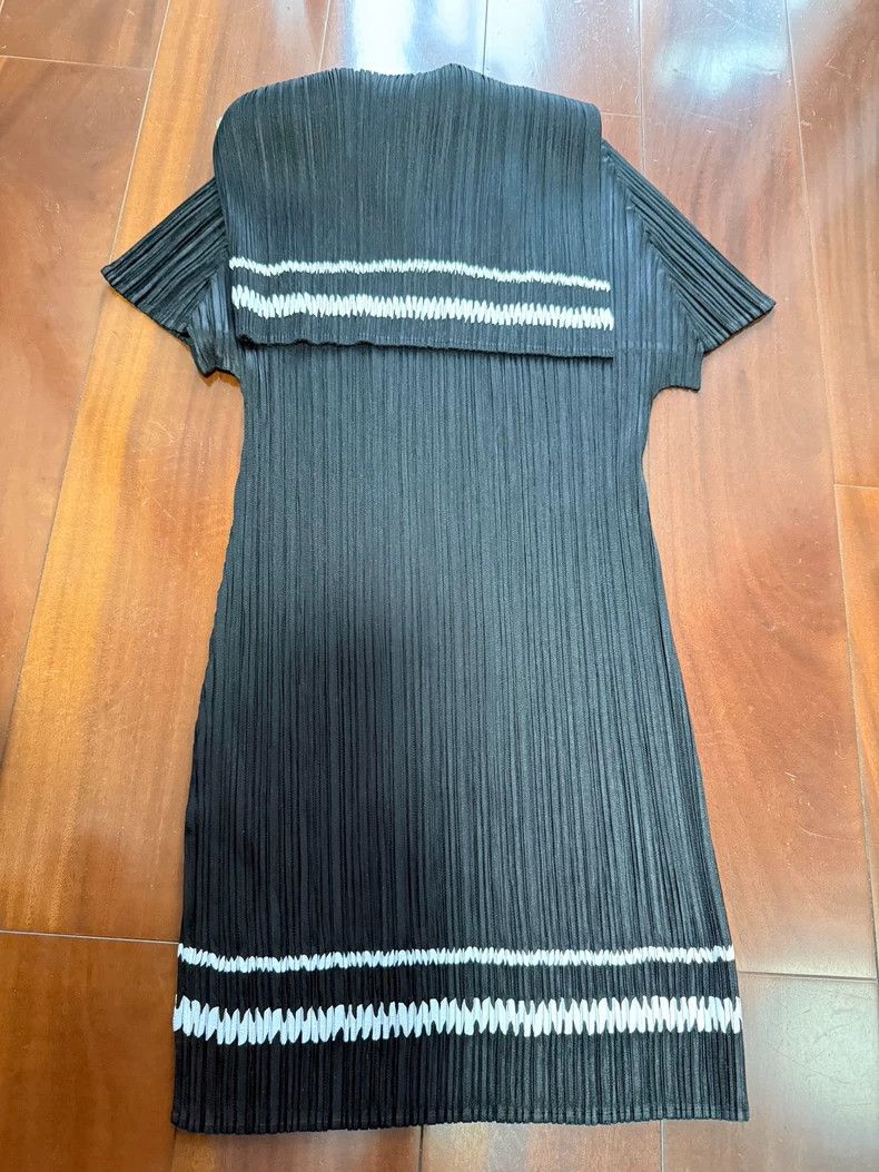 Issey Miyake Issey Miyake size:3 Black striped navy shirt Size XS / US 0-2 / IT 36-38 - 4 Thumbnail