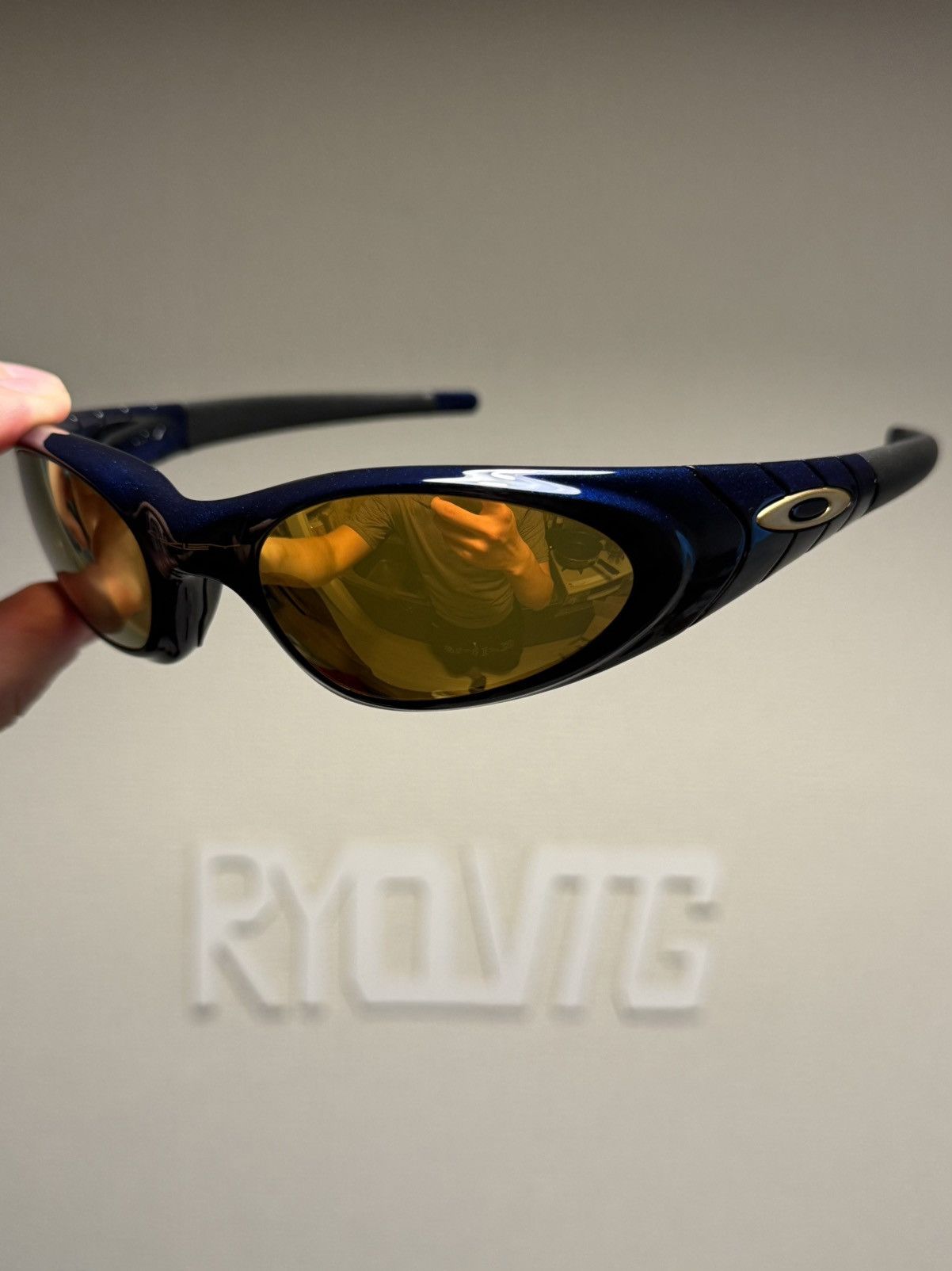 Oakley Oakley Eye Jacket 2.0 Midnight 24K Gold Iridium Sunglasses