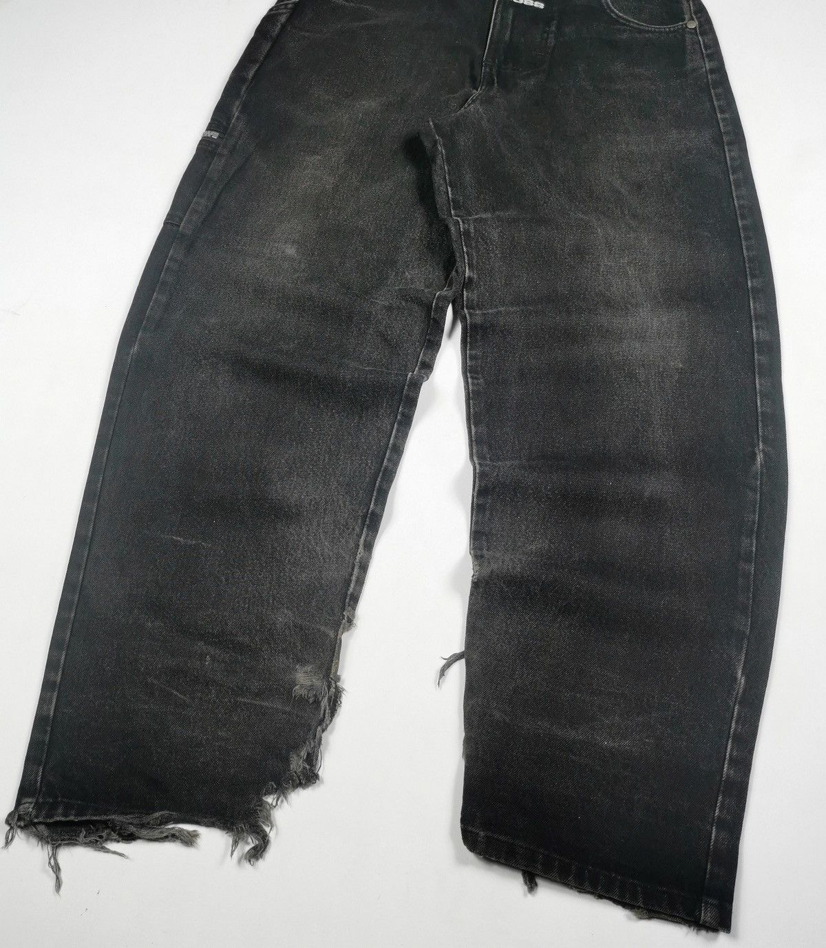 Hugo Boss Baggy Carpenter Boss Distressed Vintage Black Jeans Size US 30 / EU 46 - 7 Thumbnail