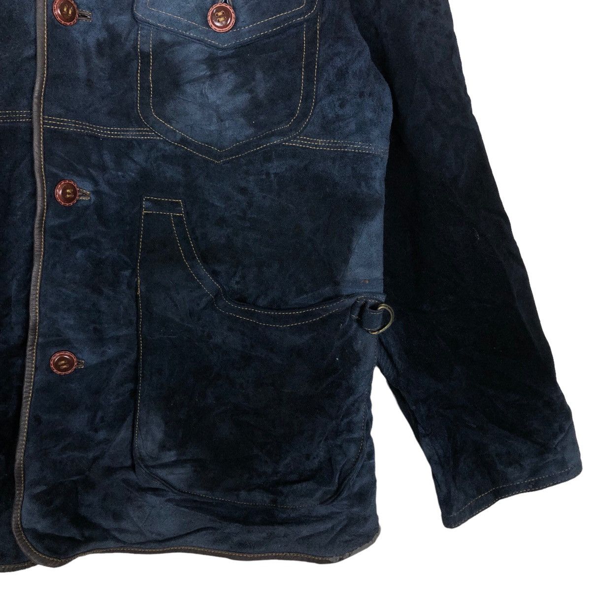 Genuine Leather 🔥90’s Vtg Genuine Suite Leather Jacket Cargo Inspector Size US M / EU 48-50 / 2 - 5 Thumbnail