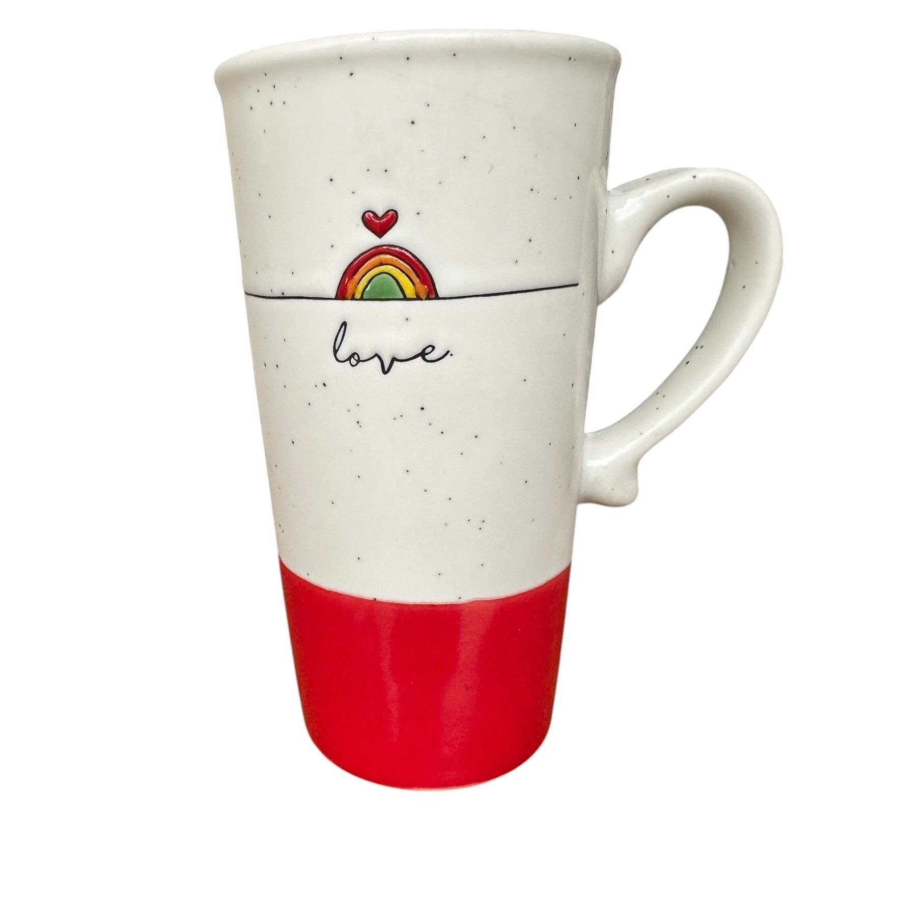 Handmade Sheffield Home Rainbow Love Mug Tall Ceramic Love is Love Va Size ONE SIZE - 2 Thumbnail
