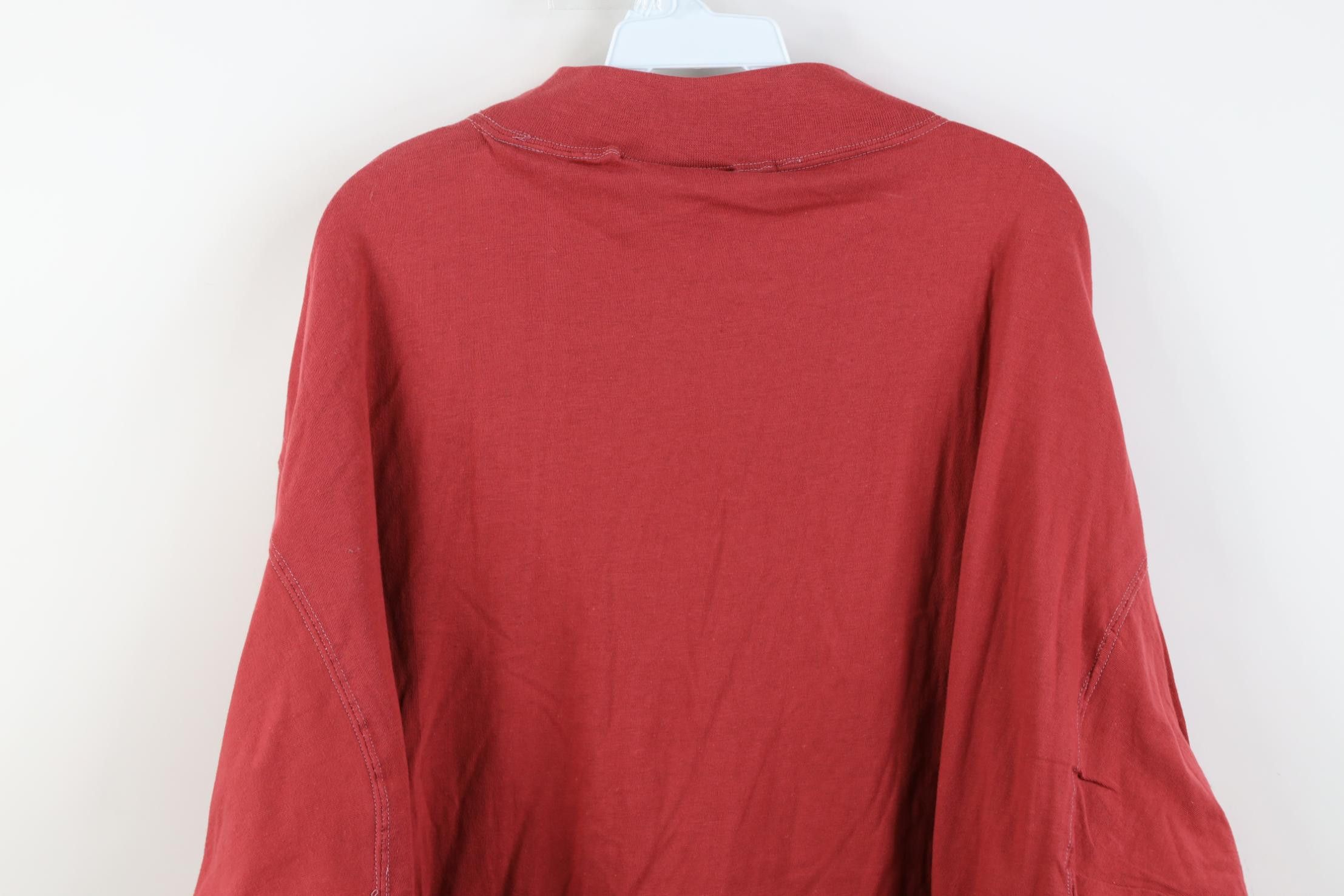 Vintage Deadstock Vintage 90s Streetwear Neck Long Sleeve T-Shirt Size US XXL / EU 58 / 5 - 12 Thumbnail
