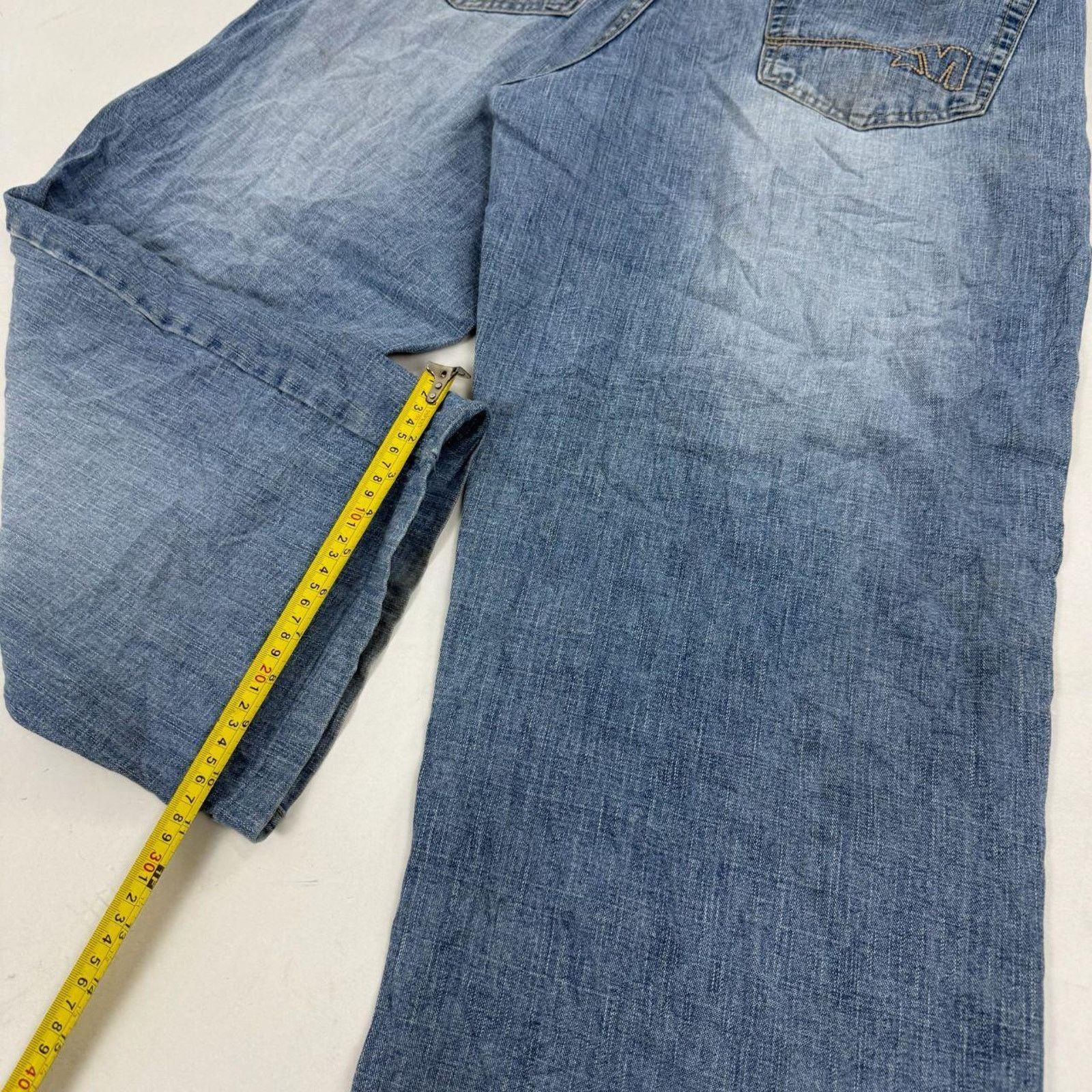 Japanese Brand × Mecca × Vintage Vintage y2k rare mecca grunge baggy wide leg faded jeans Size US 36 / EU 52 - 4 Thumbnail