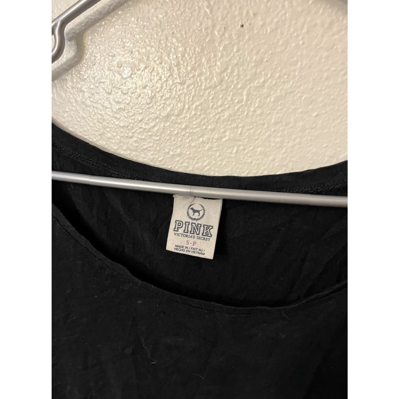 Victoria's Secret Victoria Secret PINK T-Shirt Crew Neck Black Short Sleeve Small Slv Size S / US 4 / IT 40 - 2 Thumbnail