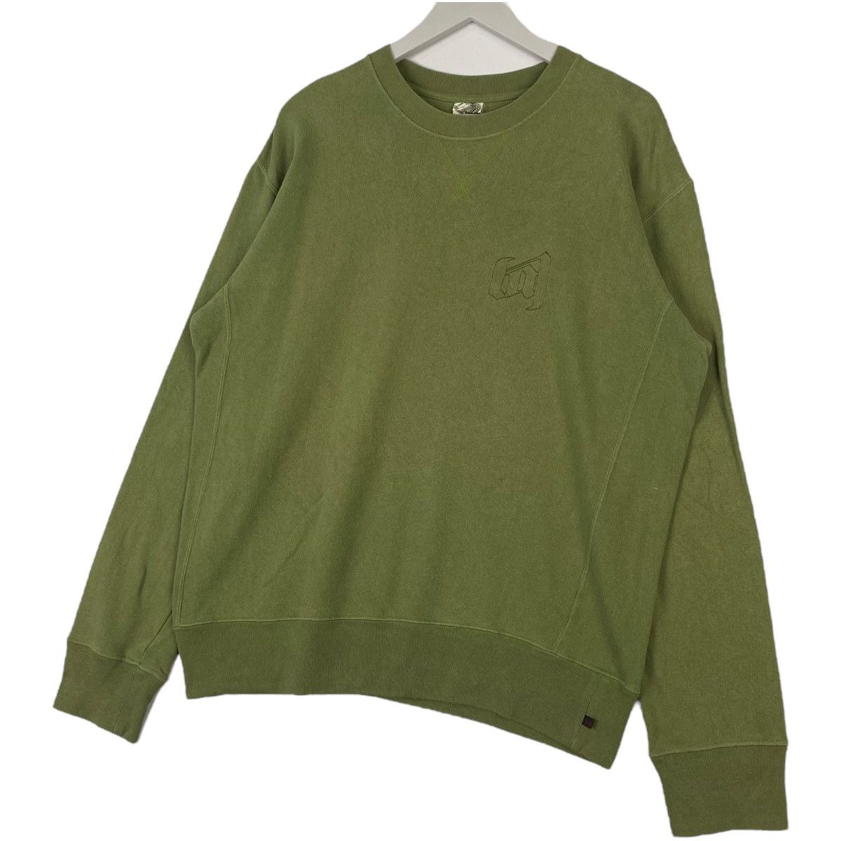 Vintage Vintage Contra Strick Embroidered Crewneck Sweatshirt Green Size US XL / EU 56 / 4 - 2 Thumbnail