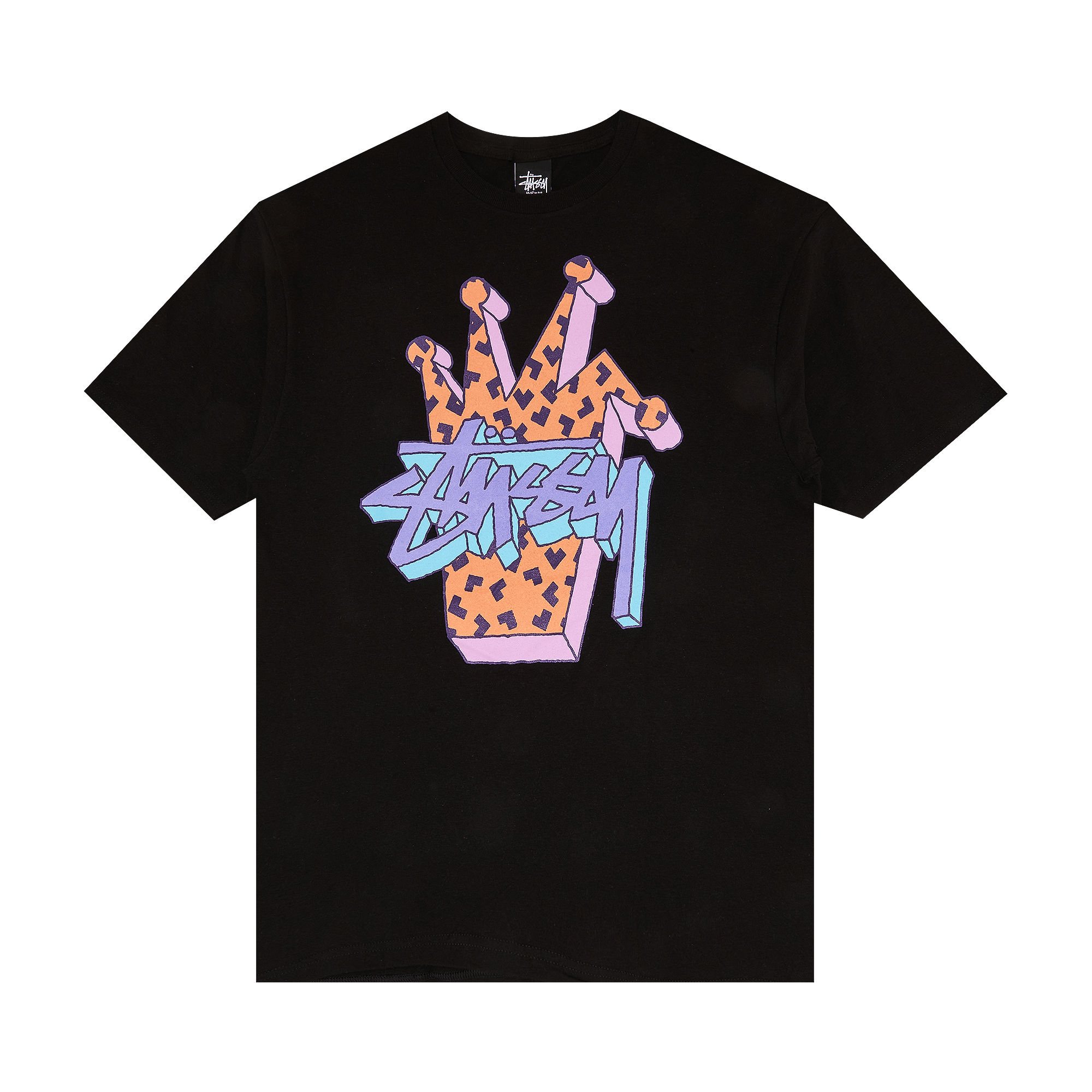image of Stussy 3D Crown Tee Black, Men's (Size Medium)