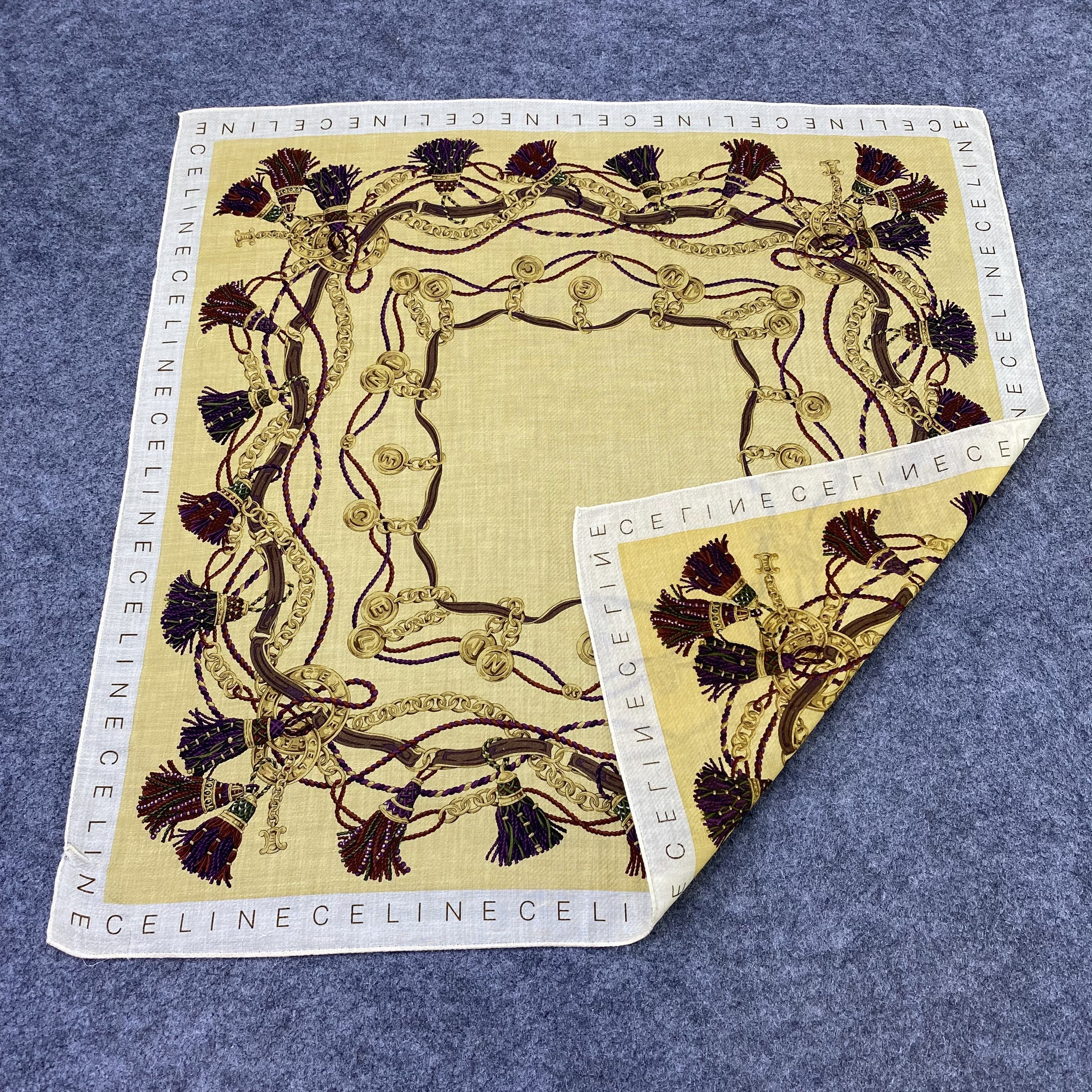 Celine Celine Handkerchief Neckerchief Bandana-B1832 Size ONE SIZE - 5 Thumbnail