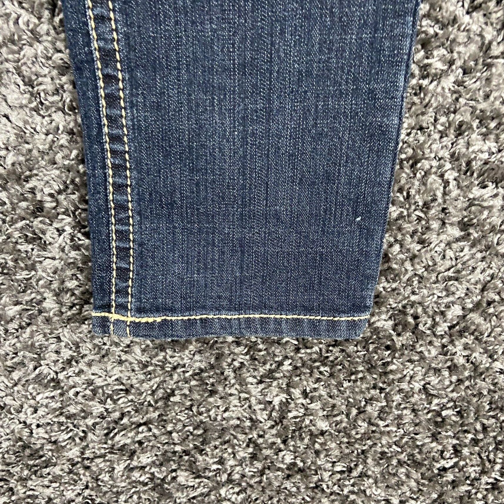 Vintage a.n.a Women's Blue Skinny Jeans 12 Size 34" / US 12 / IT 48 - 2 Thumbnail