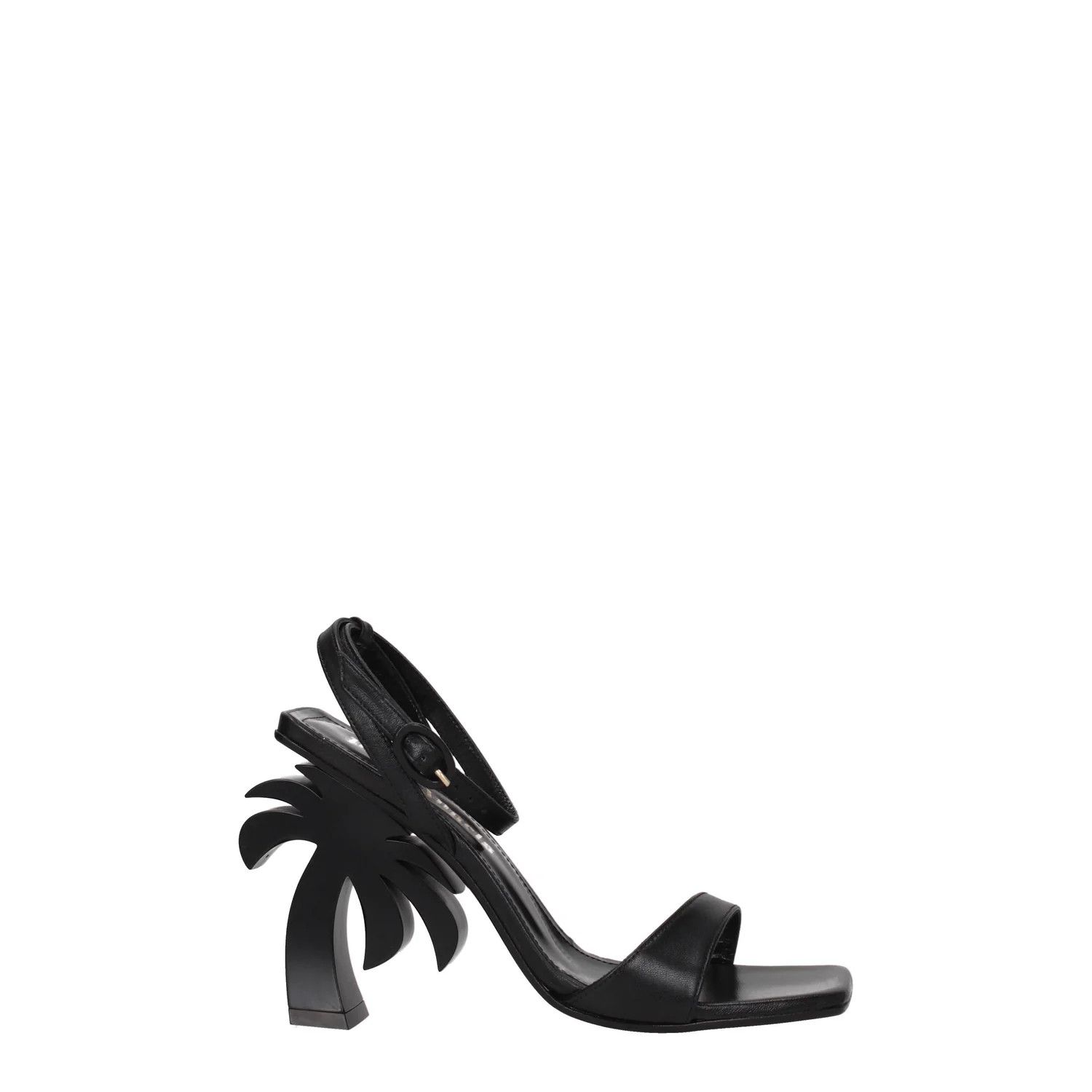 Palm Angels ob1o1e1124 Leather Sandals in Black Size US 6 / IT 36 - 1 Thumbnail