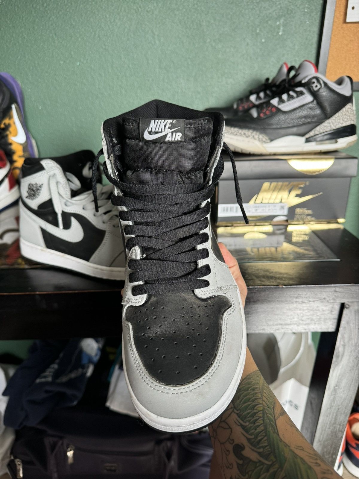 Jordan Brand × Nike Jordan 1 High ‘Shadow 2.0’ 2021 Size US 10.5 / EU 43-44 - 2 Thumbnail