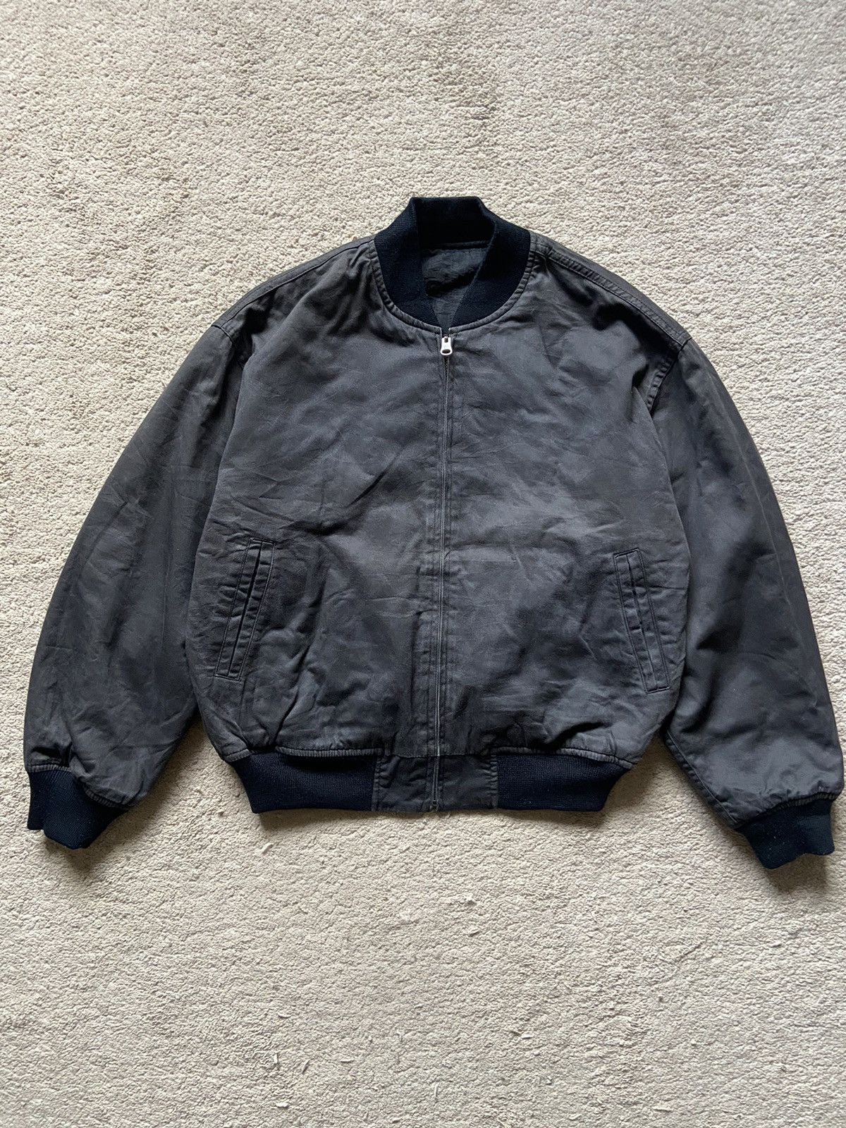 Atelier New Regime × Vintage Vintage A/W 80-90’s Atelier Sab Reversible Bomber Jacket Size US L / EU 52-54 / 3 - 7 Thumbnail
