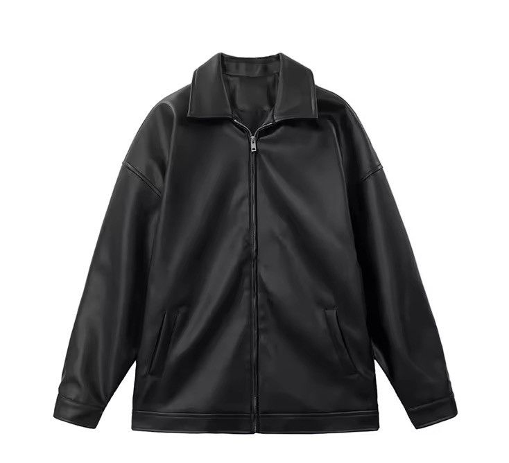 Japanese Brand Artificial leather Hip Hop Gothic Rock Bomber Jacket Coat Size US XXL / EU 58 / 5 - 7 Thumbnail