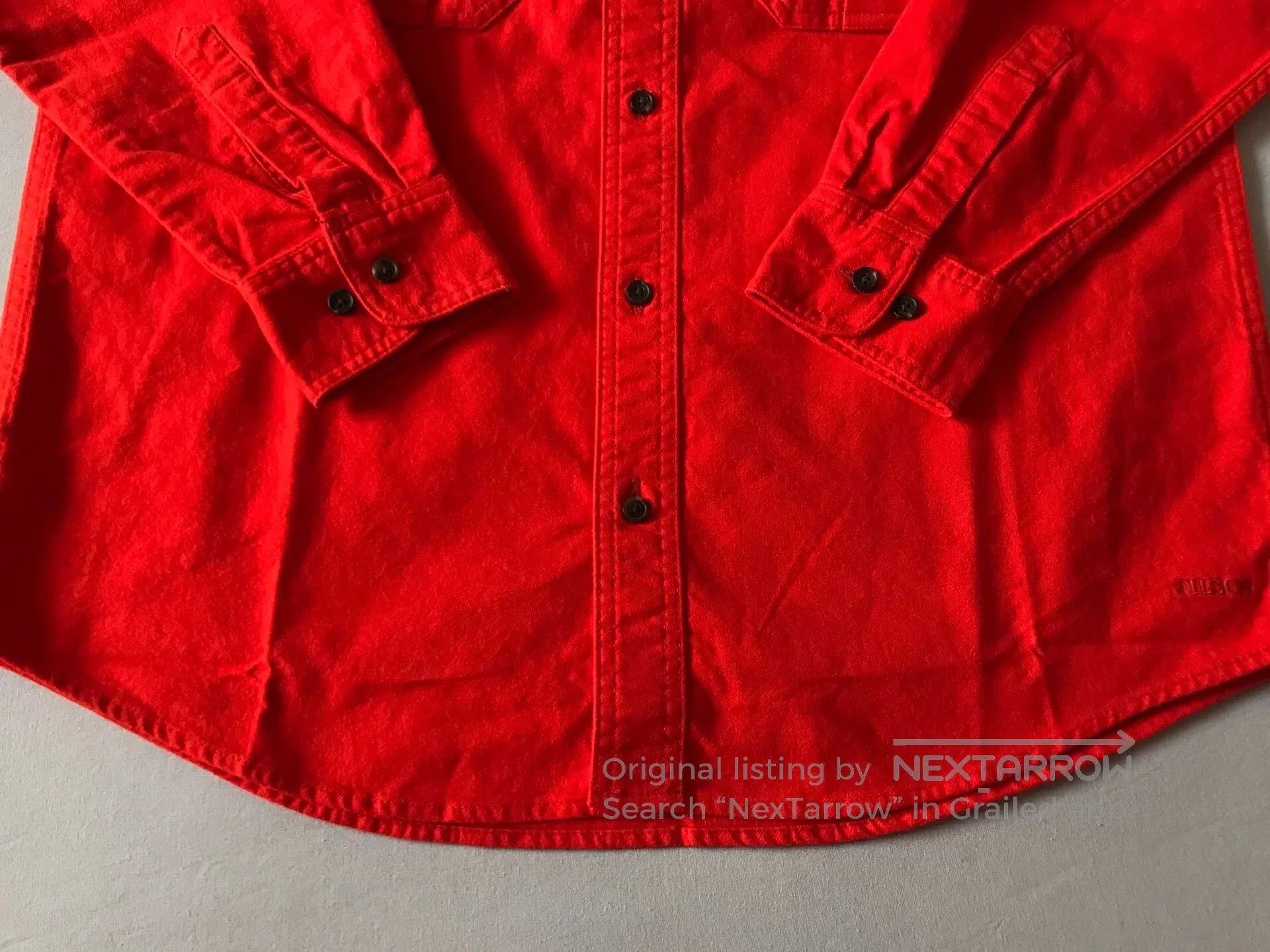 Filson Filson Flame Red Heavyweight Flannel Work Shirt. Size US M / EU 48-50 / 2 - 5 Thumbnail