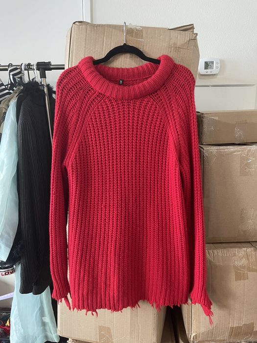 R13 R13 Distressed Fisherman Cashmere Knit Sweater Grailed