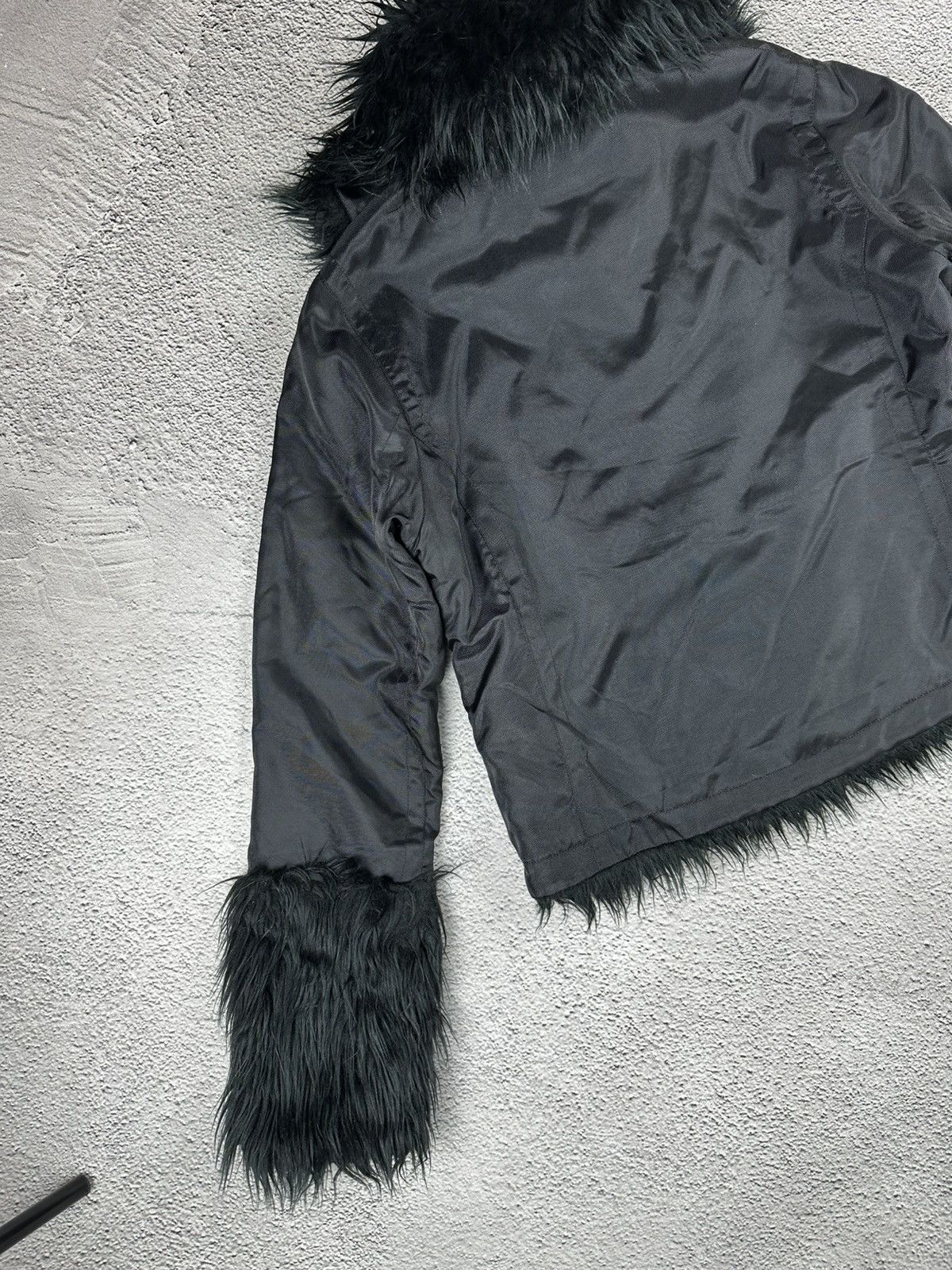 Hysteric Glamour VTG if six nine Fur Faux Bomber Opium Gothic Style Y2K Size S / US 4 / IT 40 - 9 Thumbnail