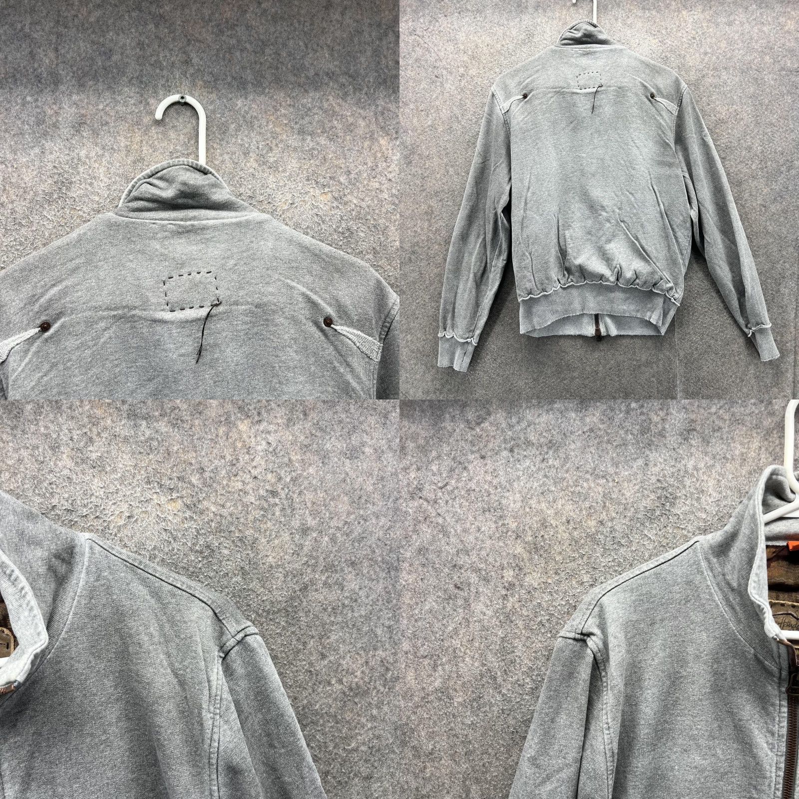 Hugo Boss VINTAGE Hugo Boss Jacket Mens M Gray Cotton Bomber Full Zip Lined Casual Outdoor Size US M / EU 48-50 / 2 - 8 Thumbnail