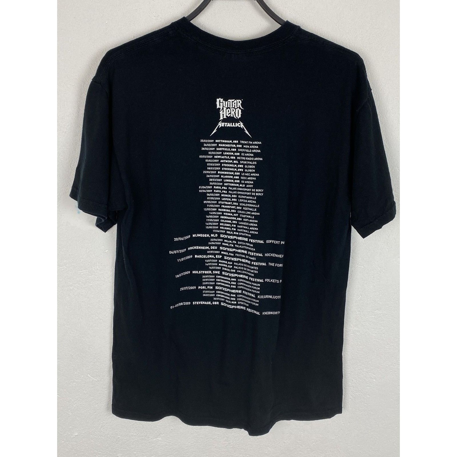 Band Tees 00s Vintage Metallica x Guitar Hero Tour T-Shirt In Black Size US M / EU 48-50 / 2 - 4 Thumbnail