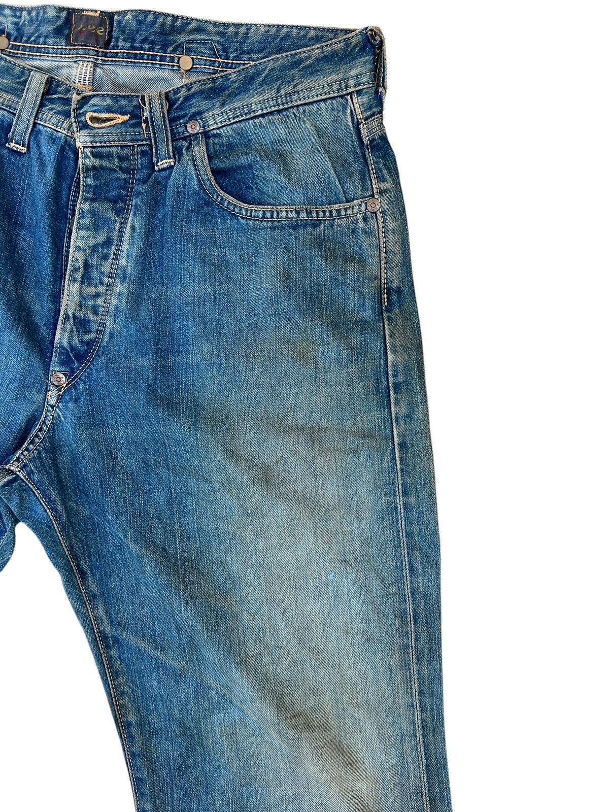 Lee Vintage 90s Lee Cowboy Mud Denim Selvedge Jeans Size US 33 - 11 Thumbnail