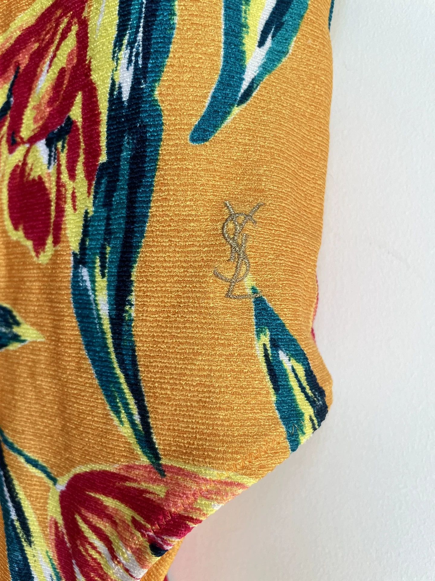 Yves Saint Laurent YSL 1990s Vibrant Floral Swimsuit Women's M Size M / US 6-8 / IT 42-44 - 6 Thumbnail
