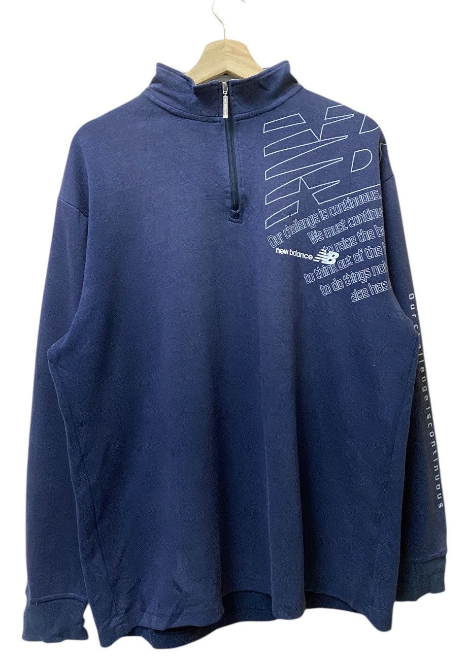 New Balance New Balance Half Zipper Tshirt Long Sleeve Size US L / EU 52-54 / 3 - 1 Thumbnail