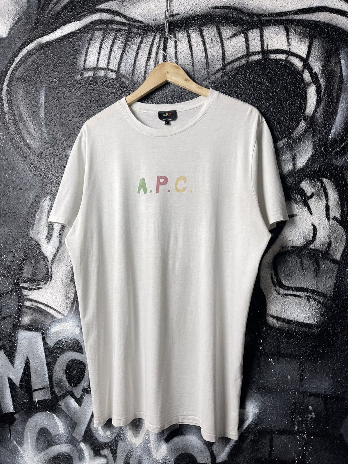 A.P.C. × Sacai Sacai x A.P.C side zip logo T-shirt | Grailed