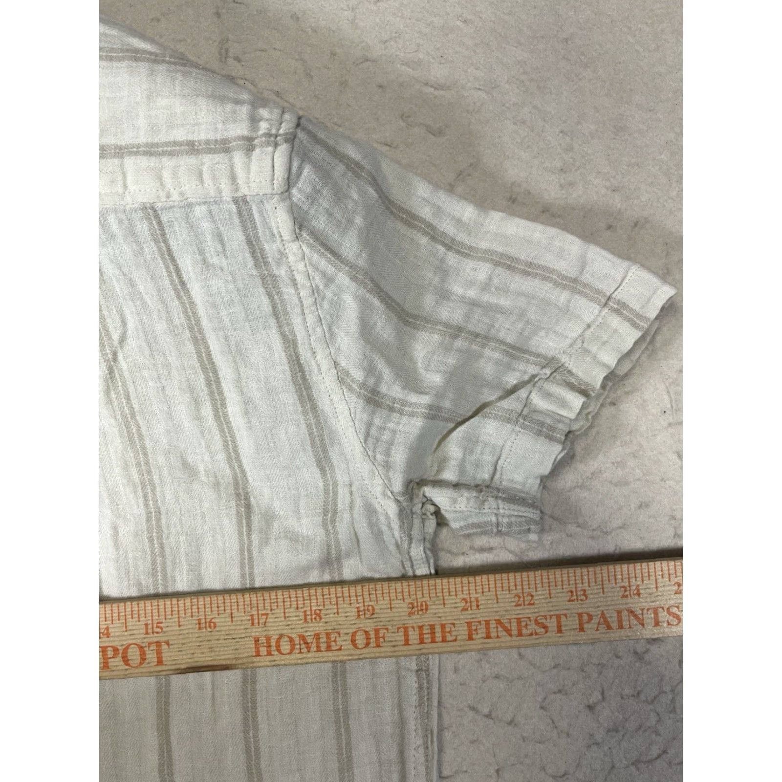 Katin Beige Katin Button Up Short Sleeve Linen Blend Shirt Striped Size Small User: Beige Katin Button Up Short Sleeve Linen Blend Shirt Striped Size Small Size US S / EU 44-46 / 1 - 3 Thumbnail