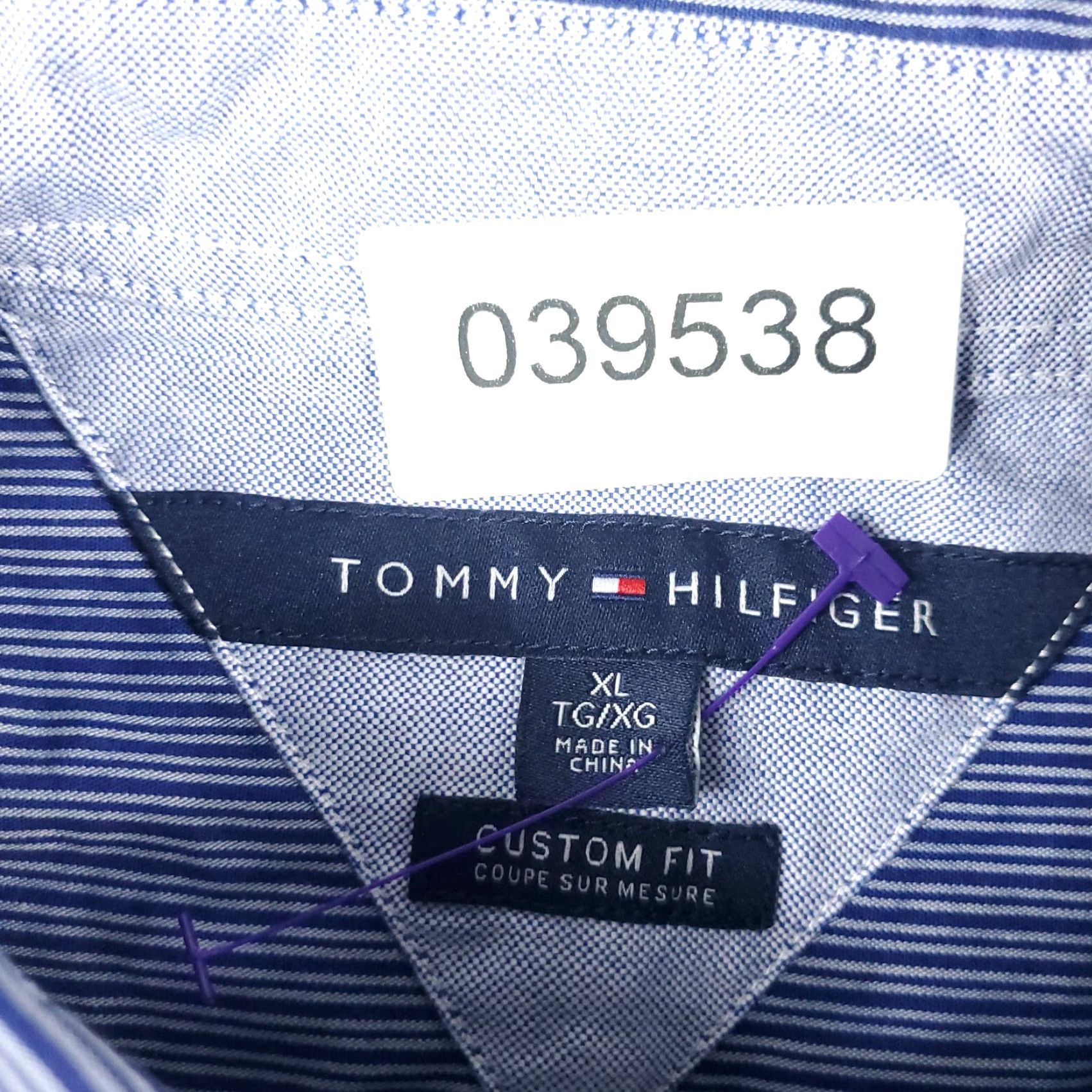 Tommy Hilfiger Tommy Hilfiger Blue Striped Button-Up Shirt Mens XL Long Sleeve Casual Size US XL / EU 56 / 4 - 8 Thumbnail