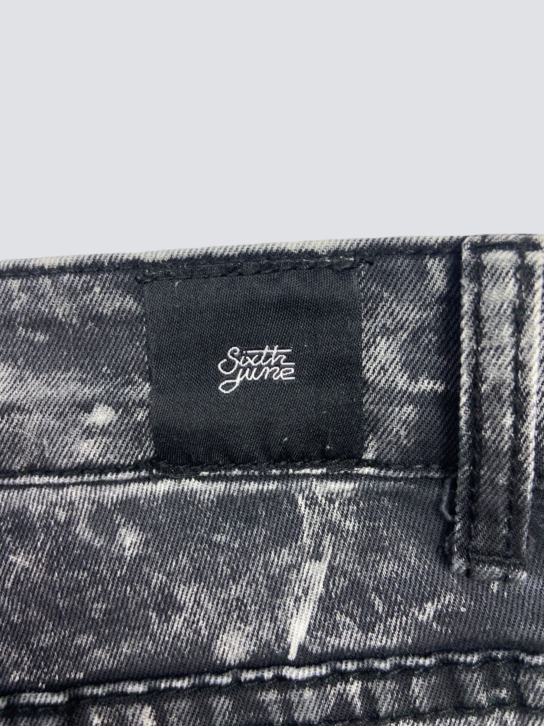 Japanese Brand STONE WASHED DISTRESSED FADED DENIM REPPAIRED PANTS - № 3009 Size US 32 / EU 48 - 7 Thumbnail