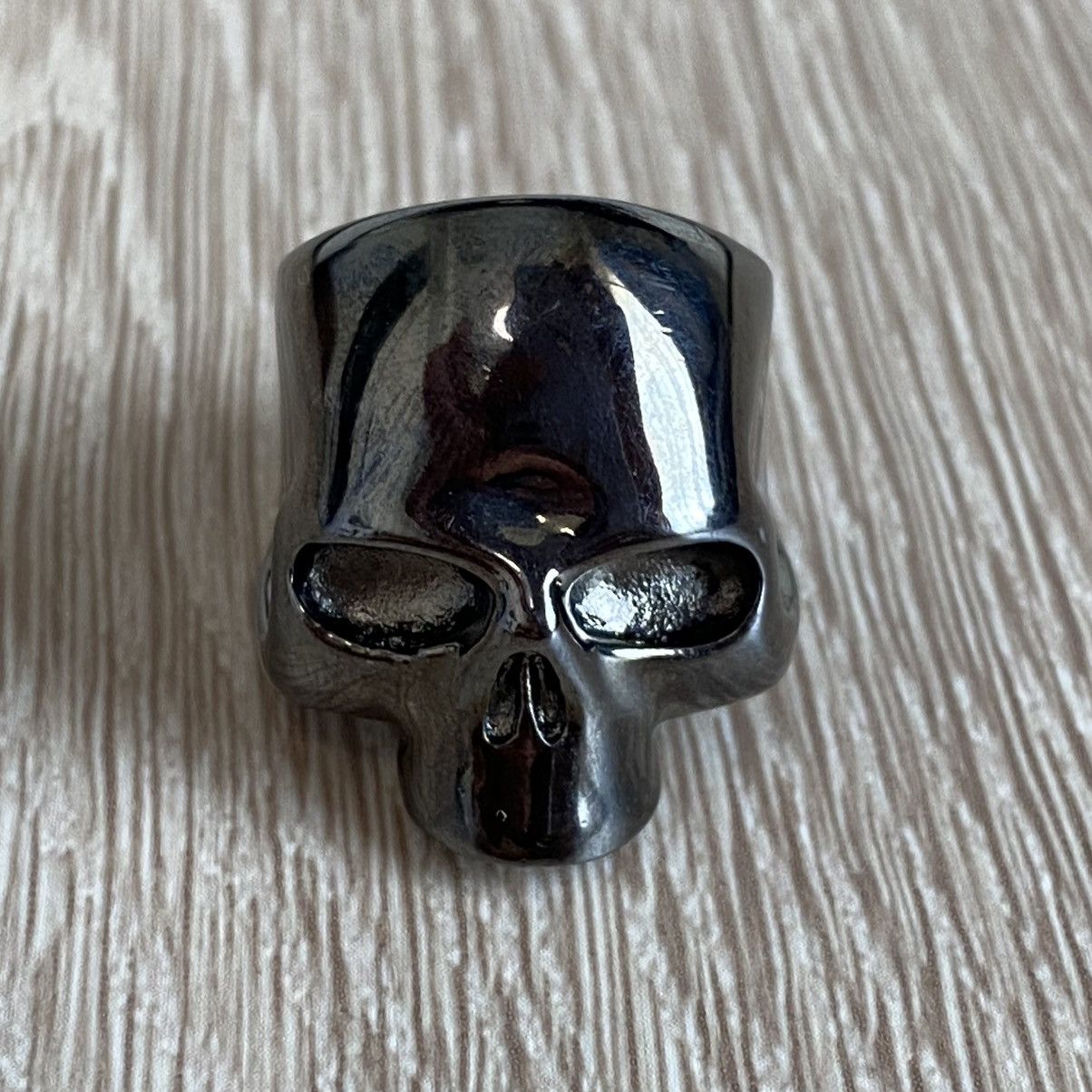 Number (N)ine Number (N)ine Skull Ring – Black Coated Size ONE SIZE - 2 Thumbnail