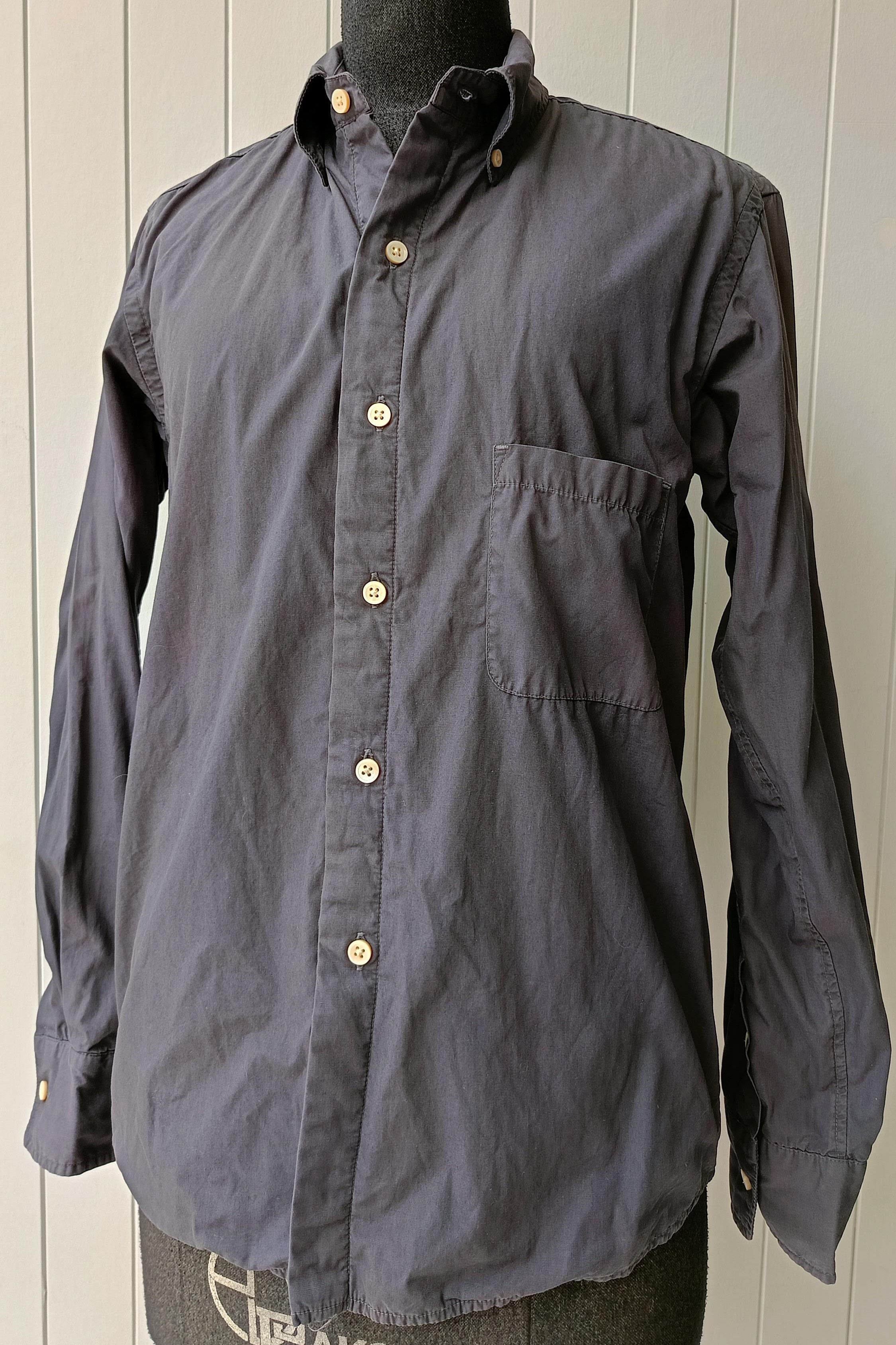 45rpm 45RPM NMD studio by R 1 solid dark gray small lined shirt Size US S / EU 44-46 / 1 - 1 Thumbnail