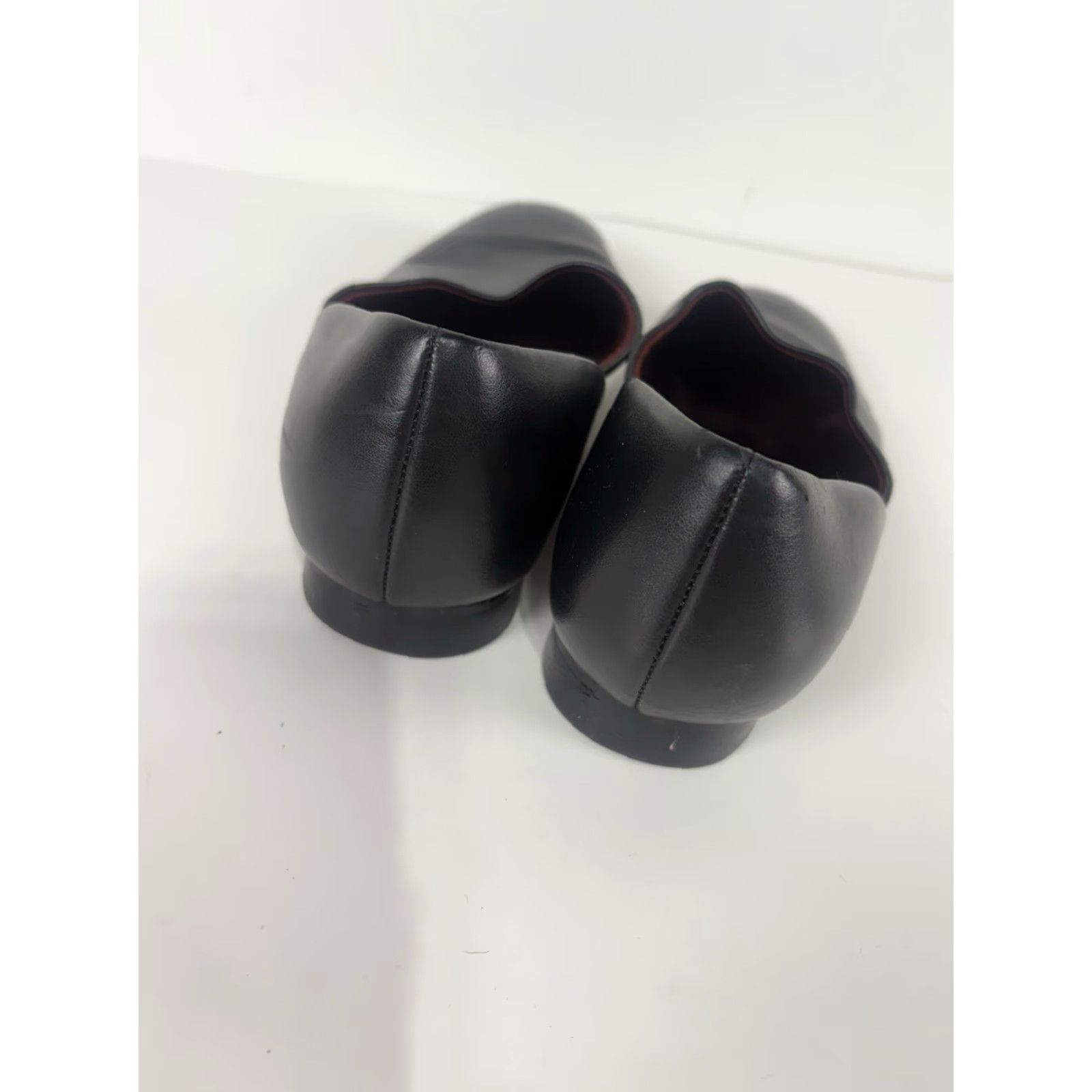 Vintage LB Evans Black Leather Slip On 1in Loafers Womens Size 9.5M Size US 9.5 / IT 39.5 - 3 Thumbnail